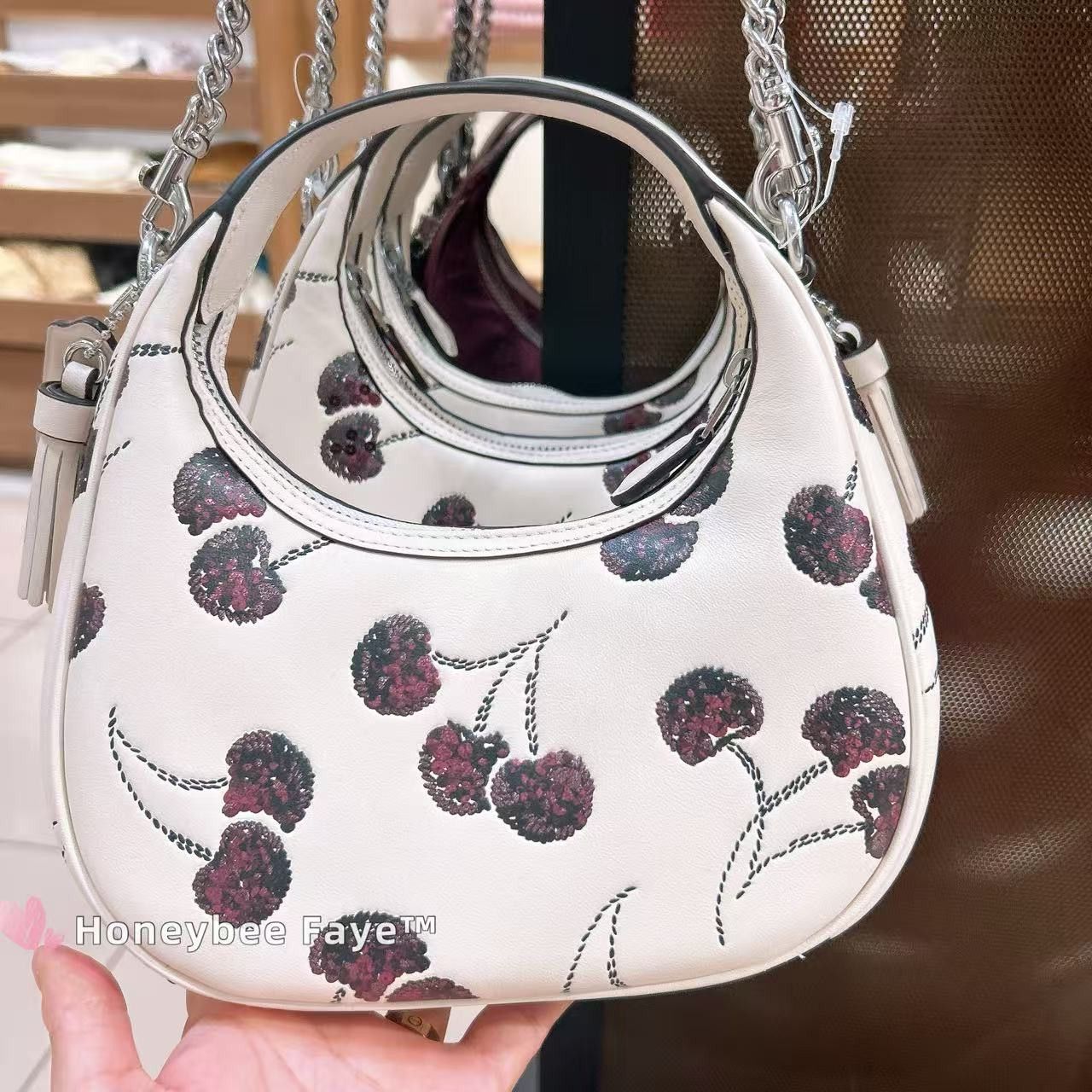 Coach NWT Coach Carmen Mini Crossbody Bag With Cherry Print CCZ22 Size ONE SIZE - 3 Thumbnail