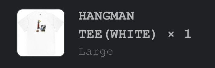 Fuck The Population HANGMAN TEE (WHITE) Size US L / EU 52-54 / 3 - 5 Thumbnail