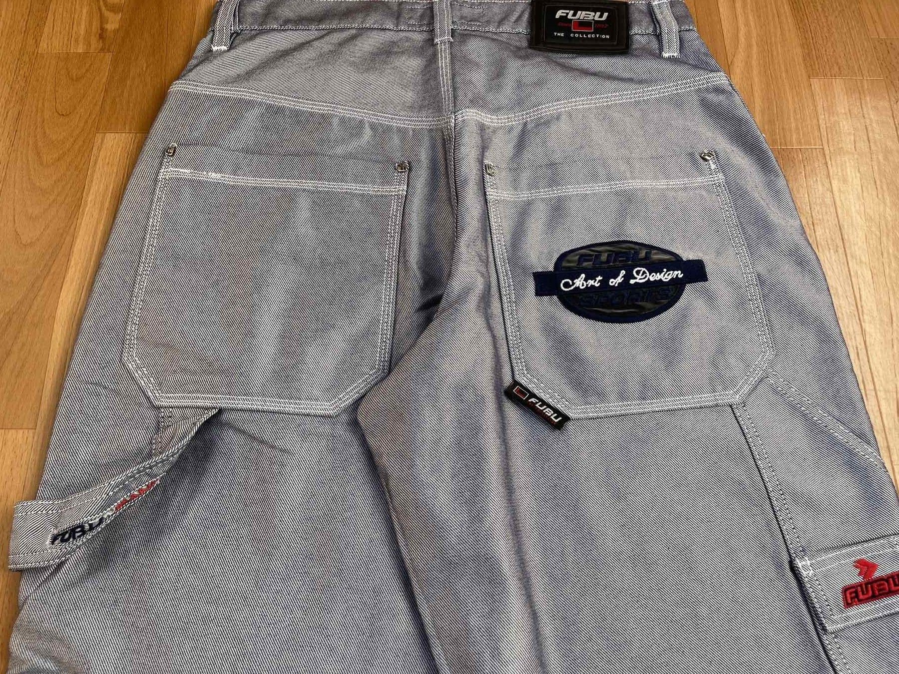 Fubu FUBU jeans shiny vintage baggy jeans silver metallic size 32 Size US 32 / EU 48 - 8 Thumbnail