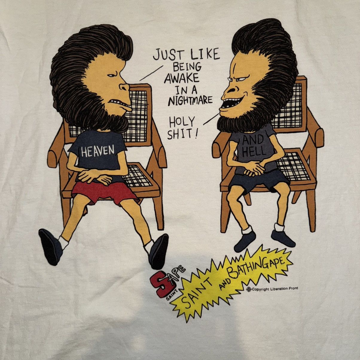 Bape × Saint Michael Saint Michael x BAPE Beavis & Butthead Tee Size US XXL / EU 58 / 5 - 3 Thumbnail