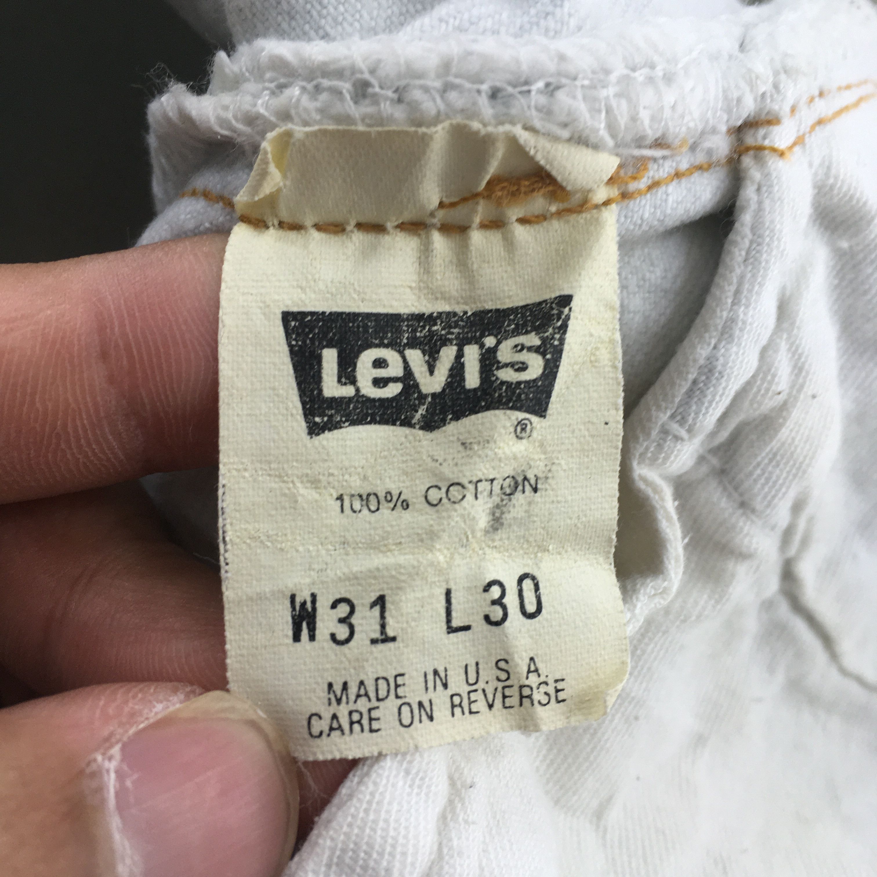 Levi's Size 29x27 Vintage 90s Levi's 501 Pale Blue Jeans S1932 Size US 29 - 14 Thumbnail