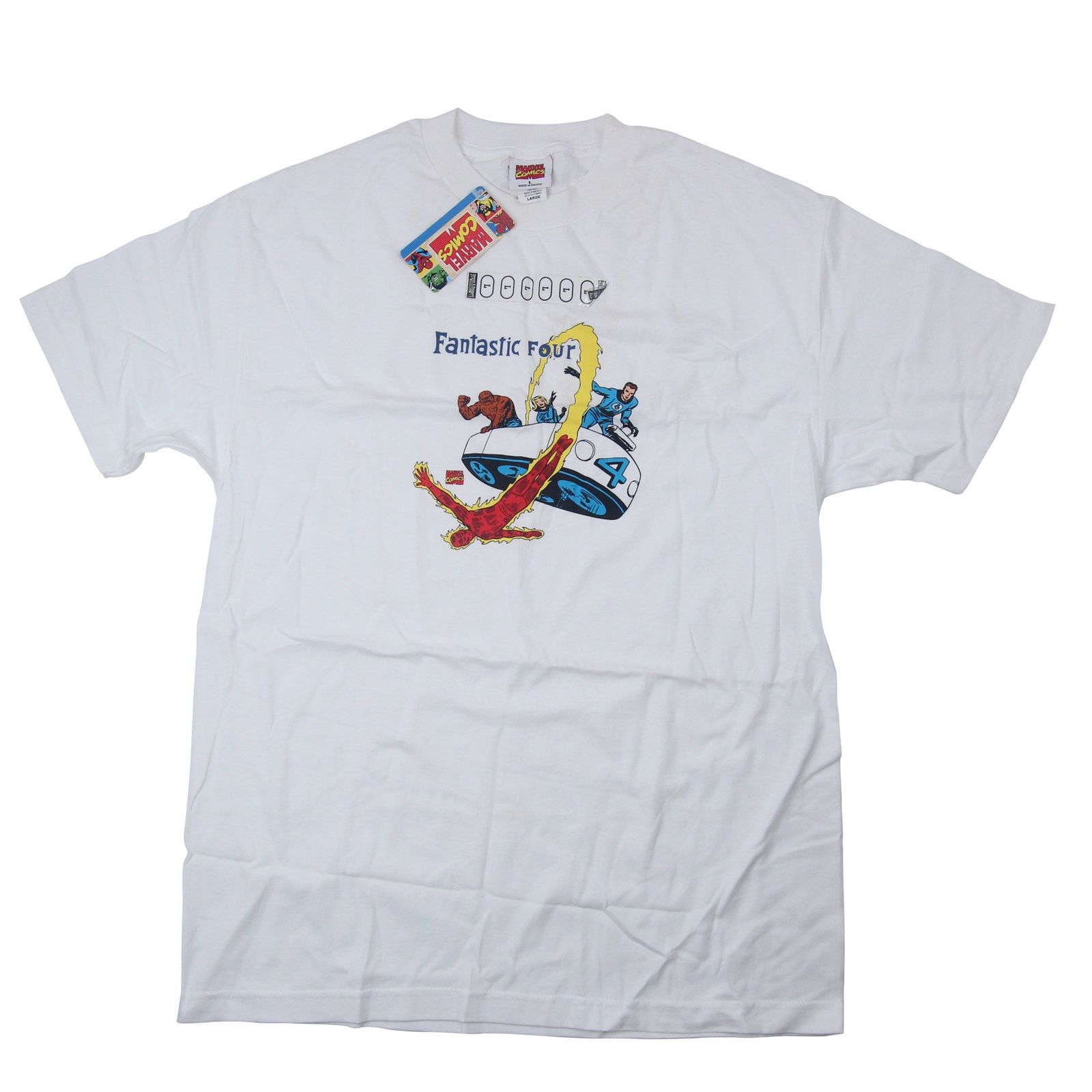 Marvel Comics × Vintage NWT Vintage Y2k Marvel Comics Fantastic 4 Graphic T Shirt Size US L / EU 52-54 / 3 - 1 Thumbnail