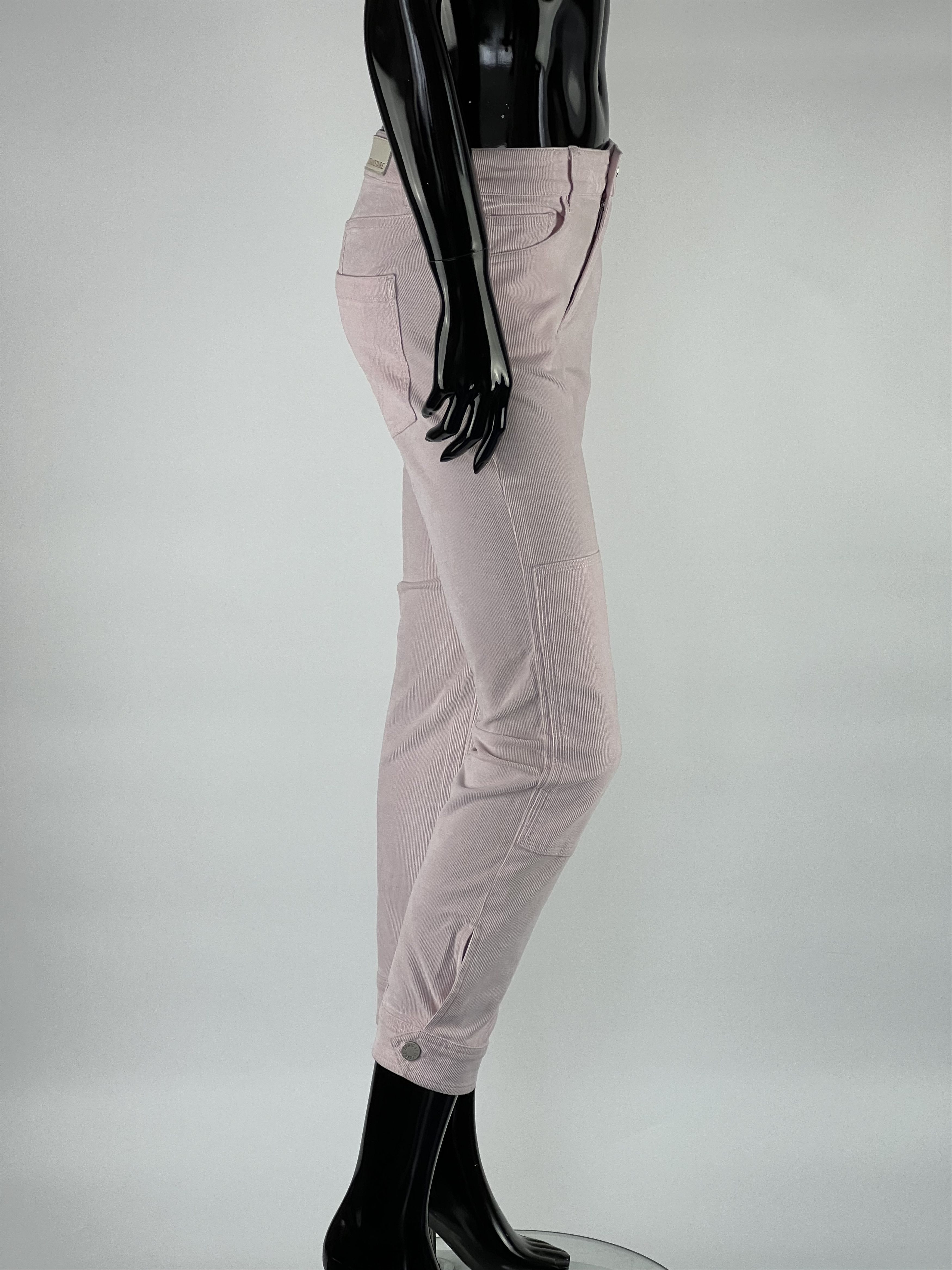 Zadig & Voltaire Zadig & Voltaire Women's Pink Corduroy Velours Pants Size 36 Size 27" / US 4 / IT 40 - 2 Thumbnail