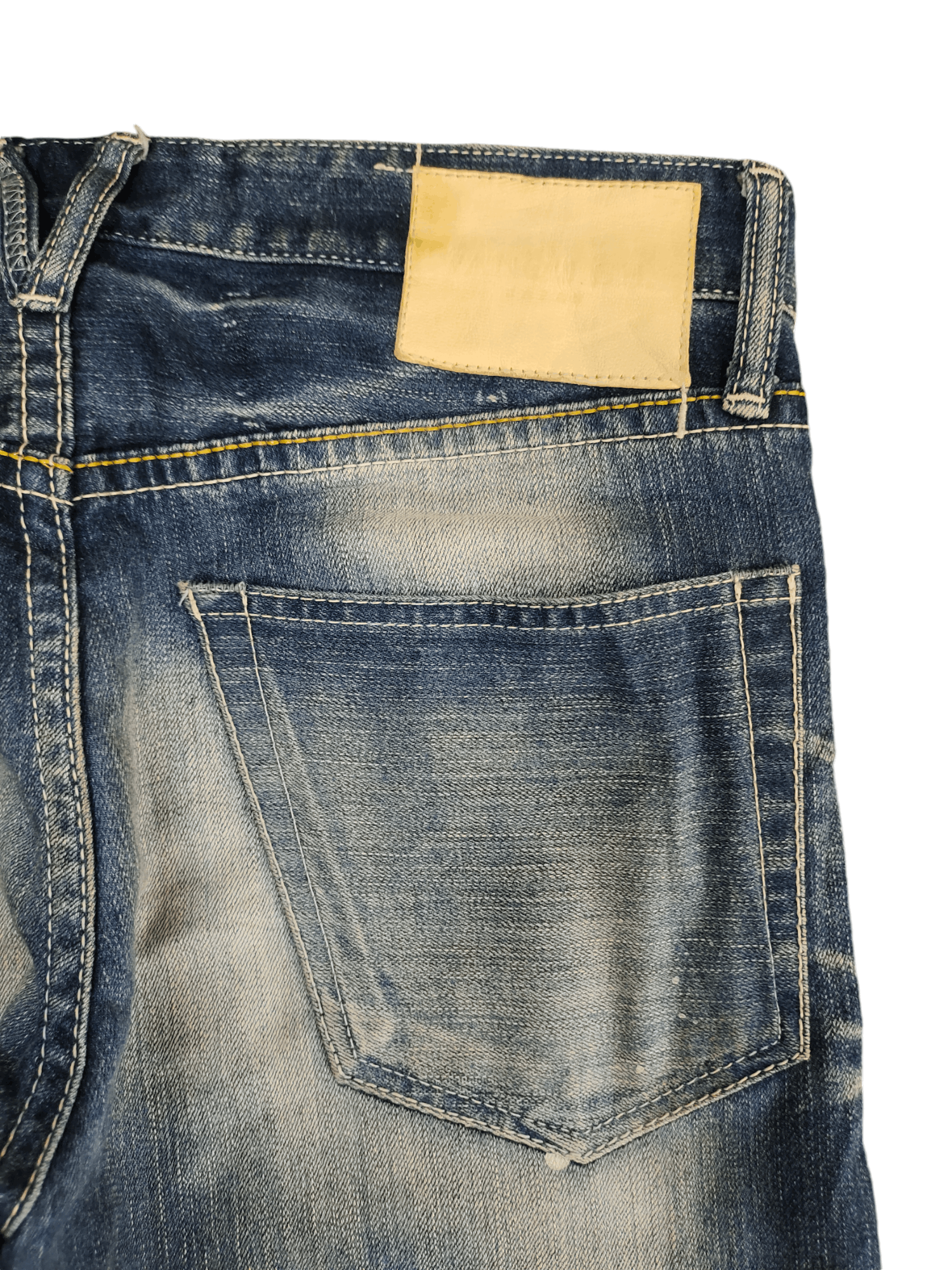 A.F.F.A. × Undercover Vanquish Clawmark Distress Faded Painted Jeans Slim Fit Size US 29 - 14 Thumbnail