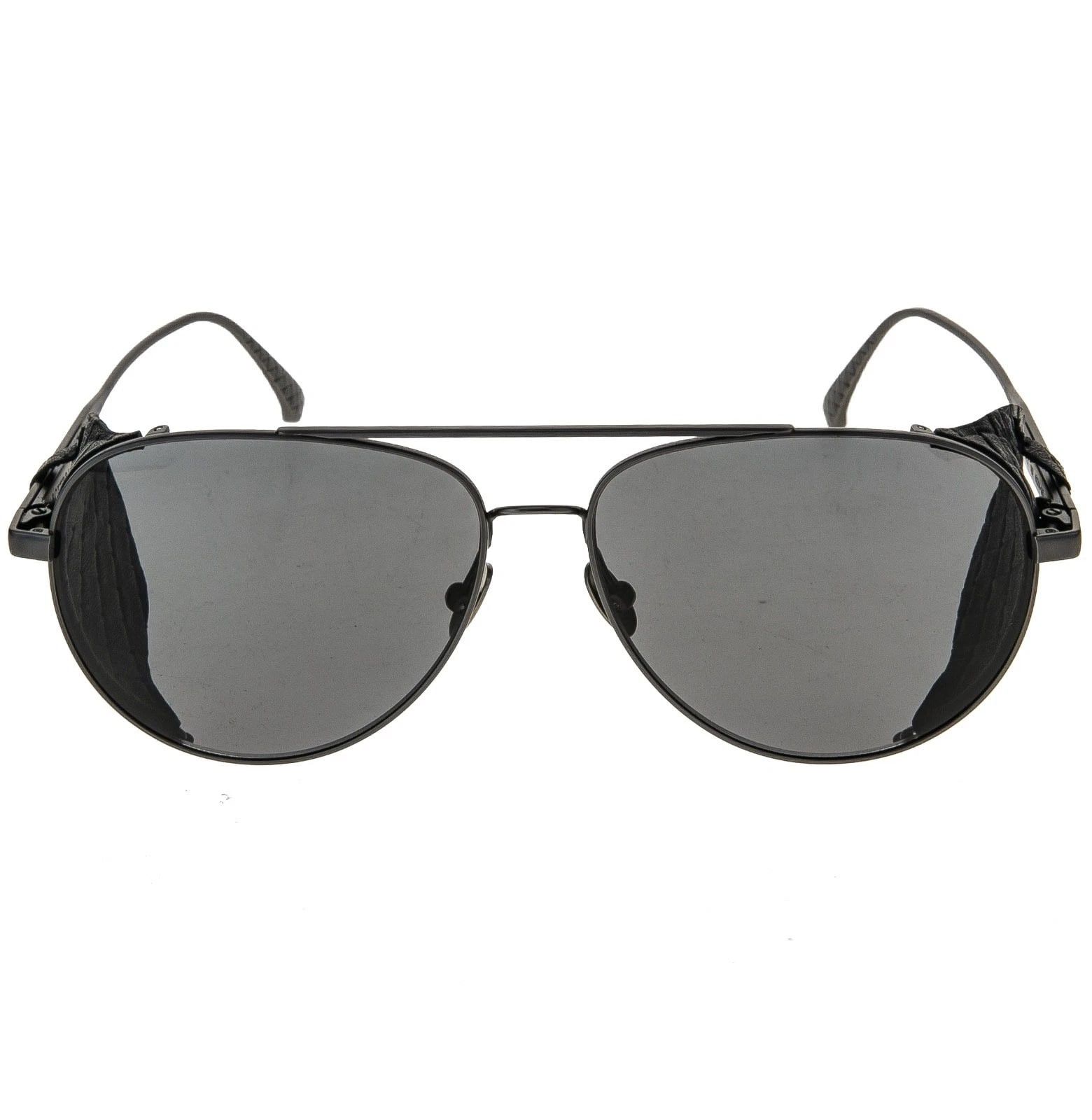 Bottega Veneta BOTTEGA VENETA BV0041S 0041 Titanium Leather Sunglasses Size ONE SIZE - 11 Thumbnail