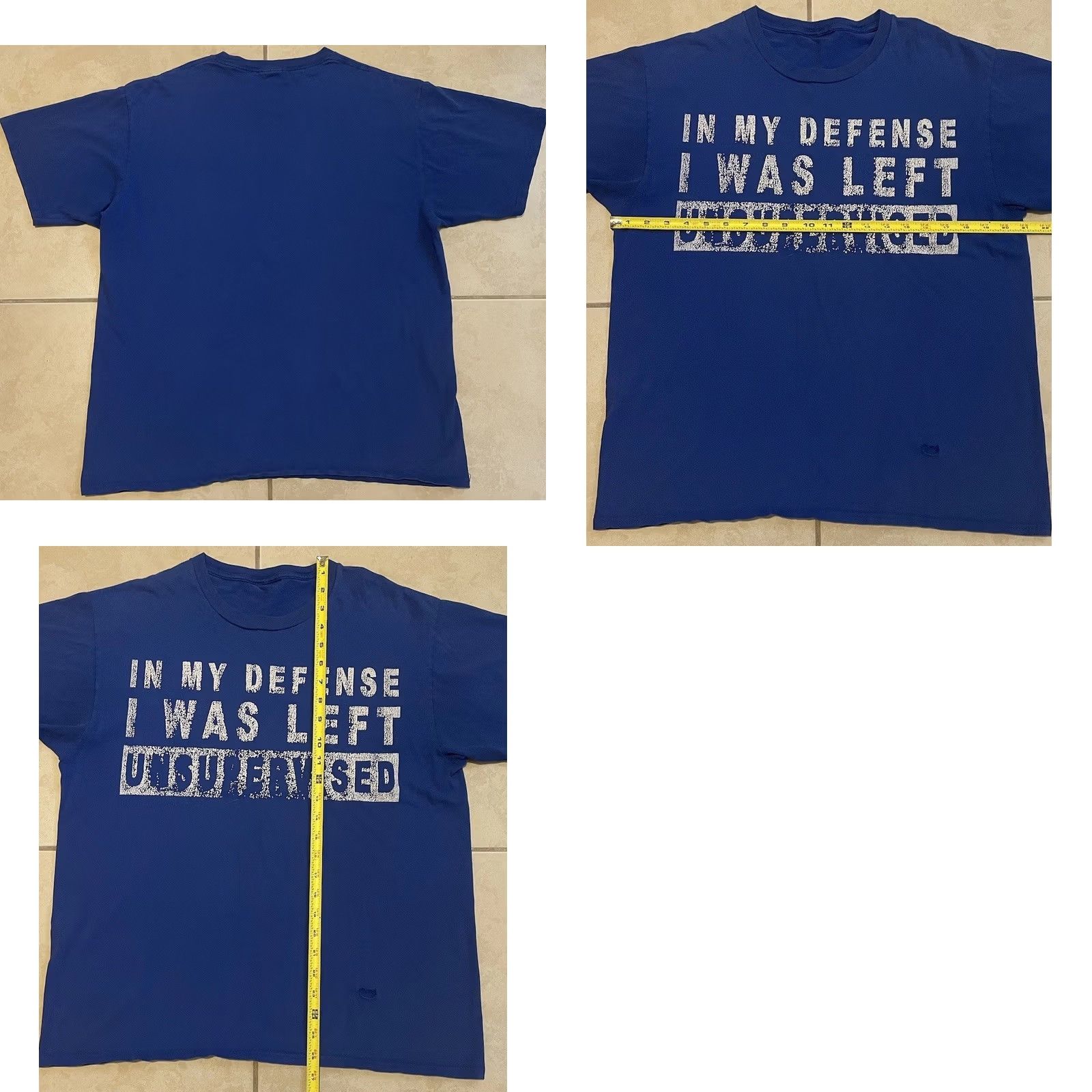 Vintage VINTAGE In My Defense I Was Left Unsupervised Faded Shirt S Funny Saying Humor Y2K 90s Shirt Size US S / EU 44-46 / 1 - 8 Thumbnail