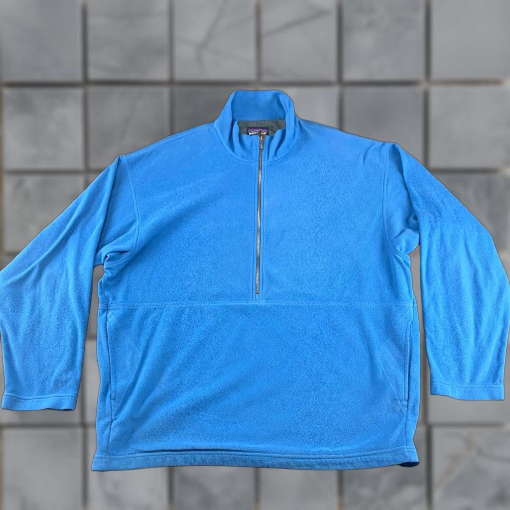 Patagonia **Vintage Patagonia Blue 1/2 Zip Pullover Sweater Mens XL USA** User: **Vintage Patagonia Blue 1/2 Zip Pullover Sweater Mens XL** Size US XL / EU 56 / 4 - 1 Thumbnail