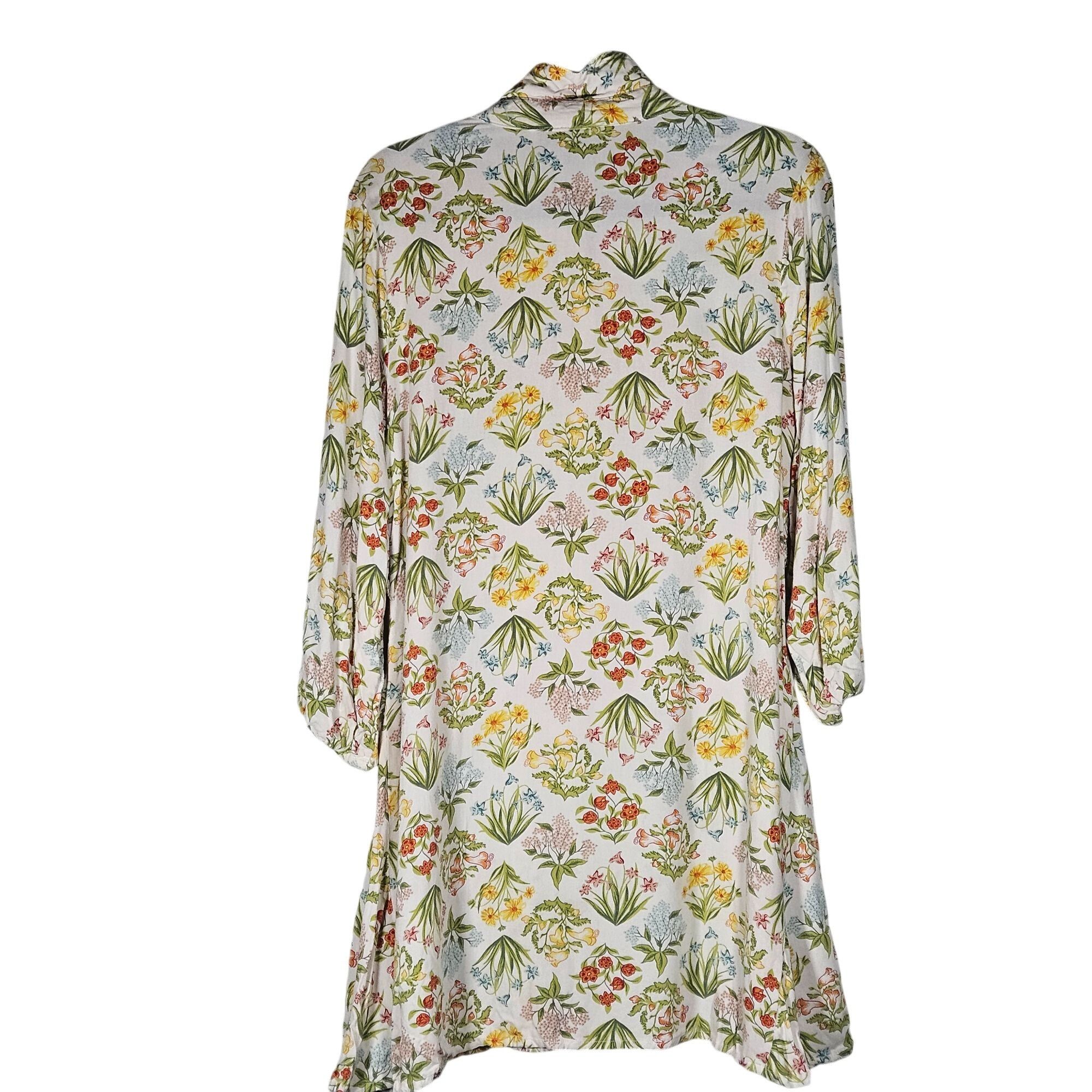 Other Rio Multicolor Floral Women's Shirt Dress Kurta Size L Boho Size L / US 10 / IT 46 - 5 Thumbnail