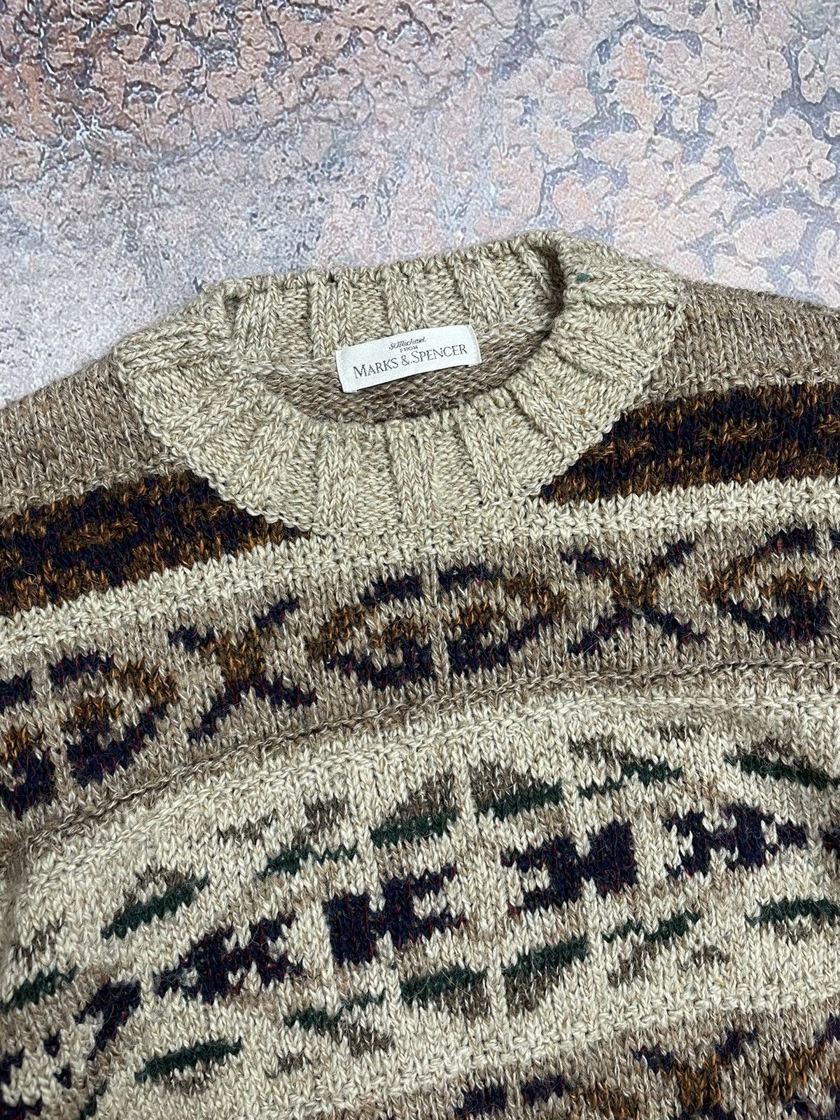 Marks & Spencer × Vintage Vintage Wool Sweater Marks & Spencer Size US L / EU 52-54 / 3 - 5 Thumbnail