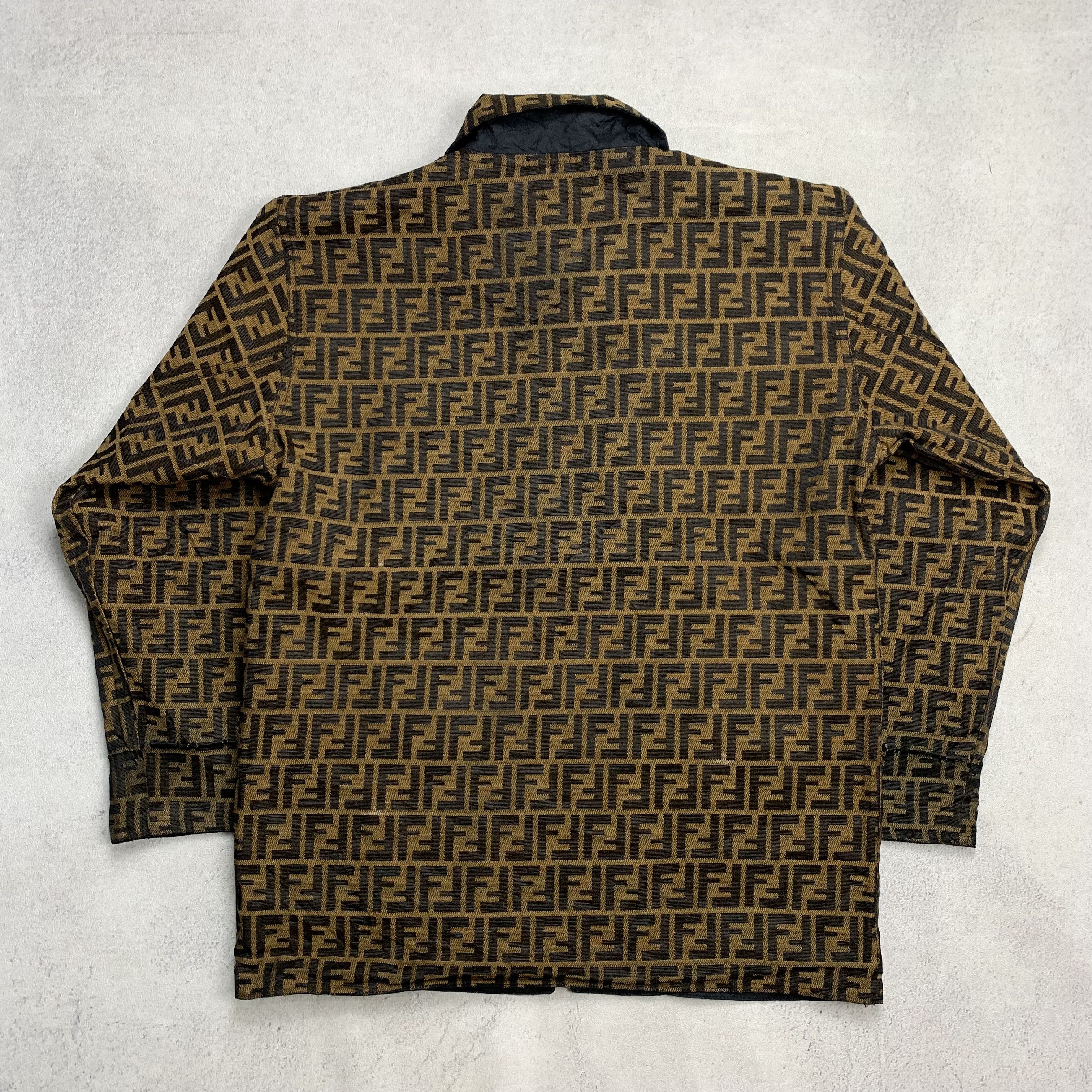Vintage Fendi Zucca Monogram Jacket Reversible