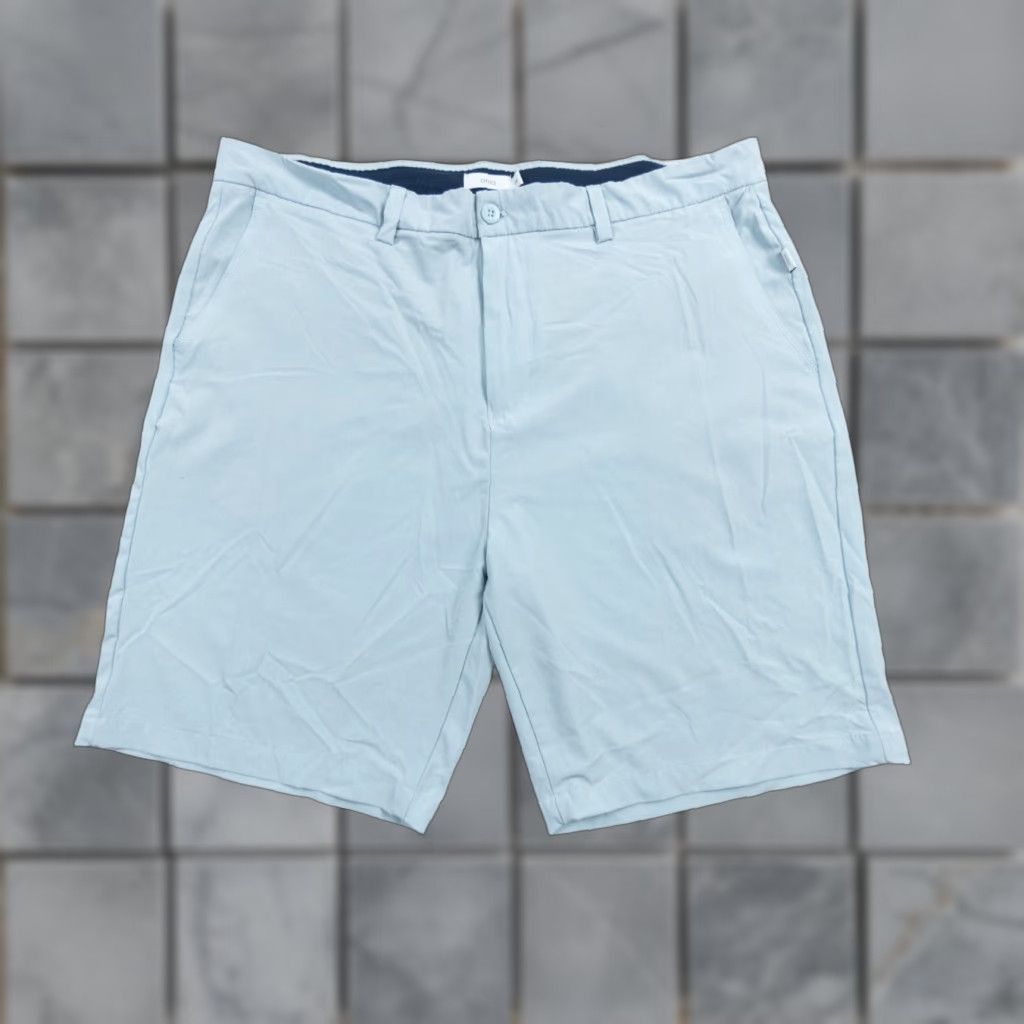 Onia Onia Shorts Mens 38 Blue Chino Versatility Short Stretch Flat Front 9" Inseam Size US 38 / EU 54 - 1 Thumbnail