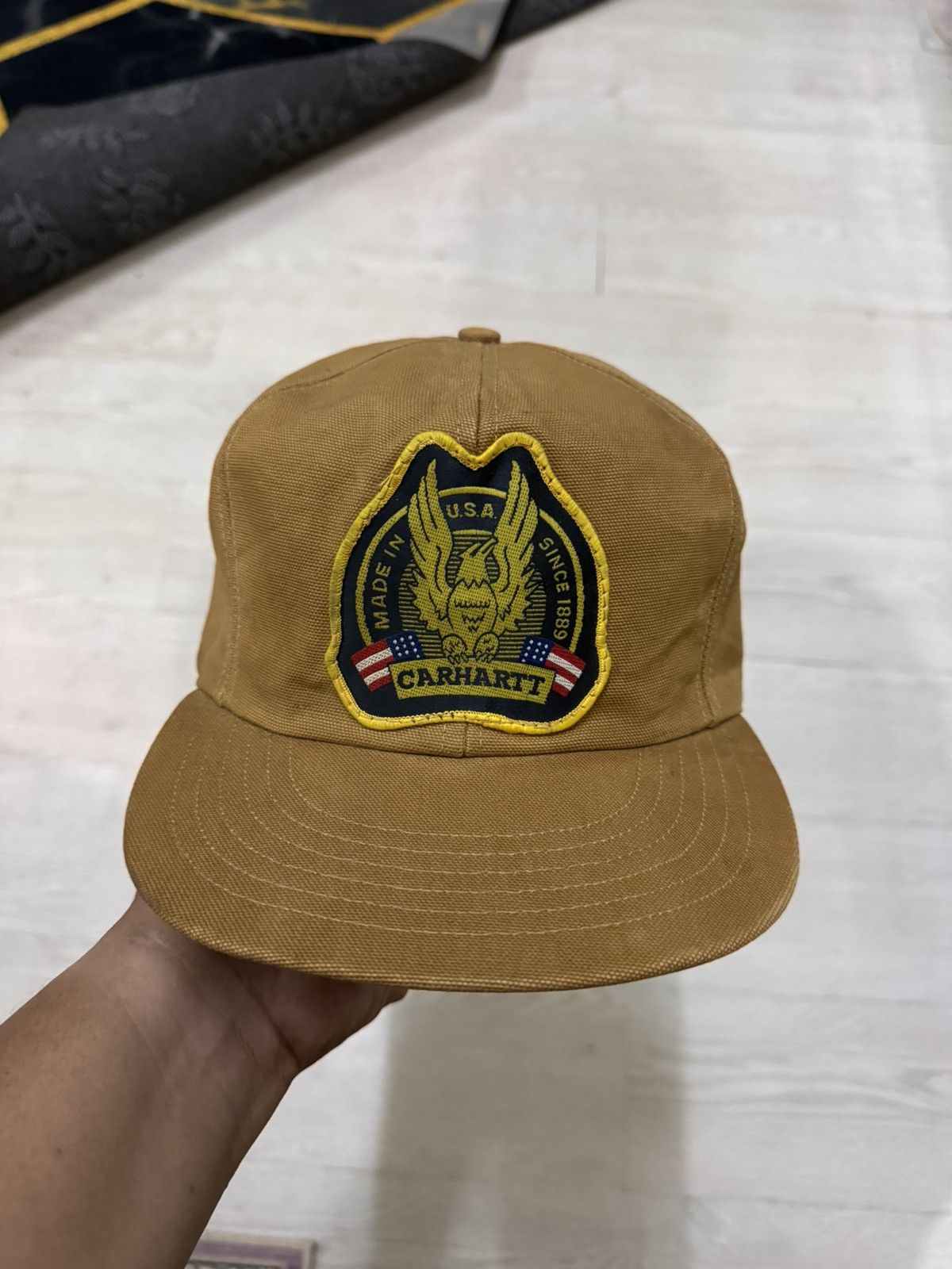 image of Carhartt Vintage Snapback Made In Usa in Brown, Men's