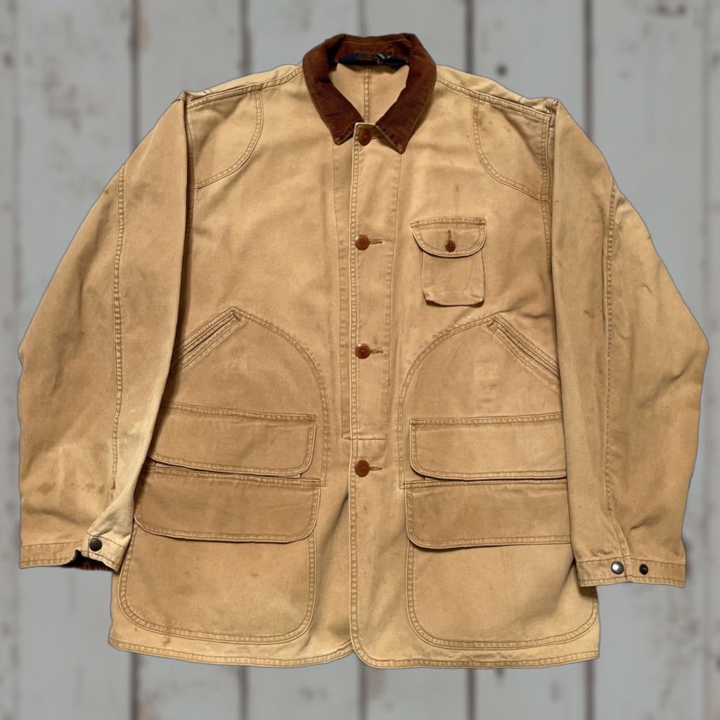 Polo Ralph Lauren Vintage Polo Ralph Lauren Canvas Hunting Chore Work Barn Field Jacket L Mens Brown 90s Army Americana Utility Field Tactical Shooting Parka Jacket Size US L / EU 52-54 / 3 - 1 Thumbnail