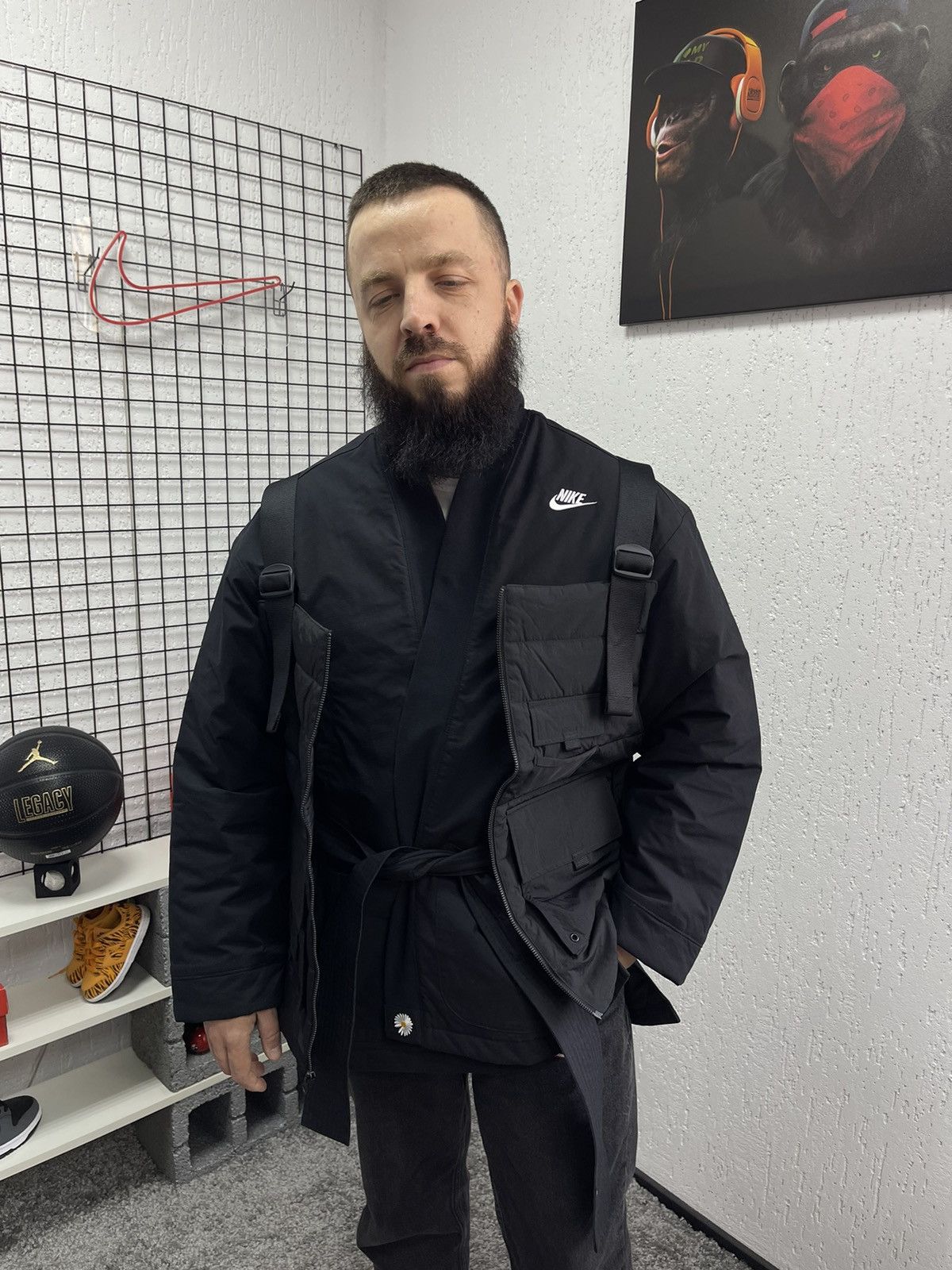 Nike x Peaceminusone G-Dragon 2+1 Jacket Kimono Size L