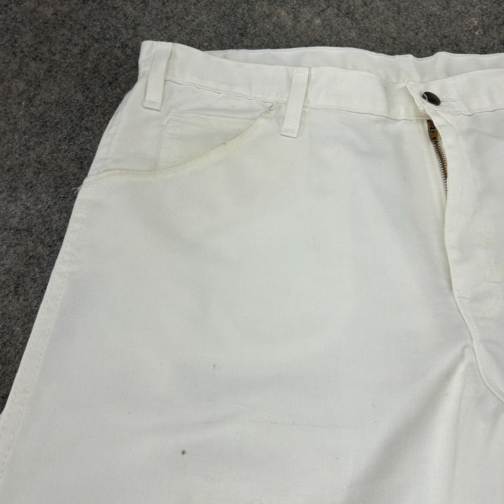 Dickies Dickies Pants Mens 36x32 White Carpenter Straight Leg Regular Fit Logo Workwear Pants Size US 36 / EU 52 - 3 Thumbnail