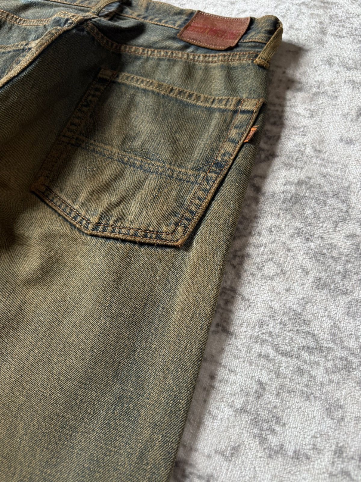 Kapital Edwin 505 OG Type 1 Baggy Loose Mud Wash Jeans Size US 29 - 14 Thumbnail