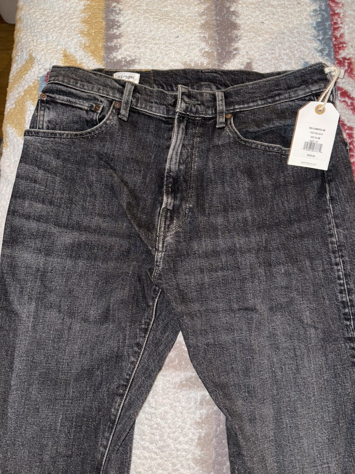 RE/DONE Re/Done - 60s Stretch Slim Jeans Size US 31 - 2 Thumbnail