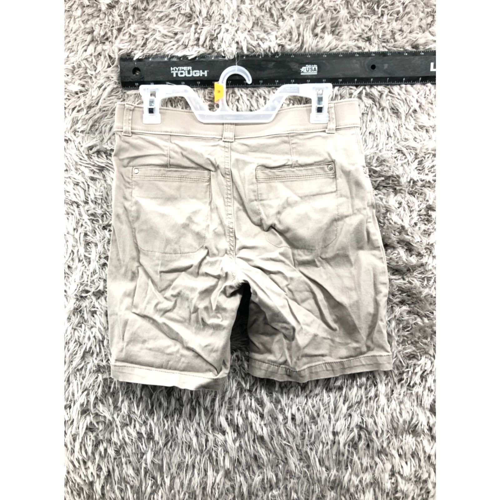 Lee Lee Womens CHINO Shorts Midi Rise Beige 8 Regular 5-Pocket Stretch Denim Cotton Logo Vintage? No. Size 30" / US 8 / IT 44 - 4 Thumbnail