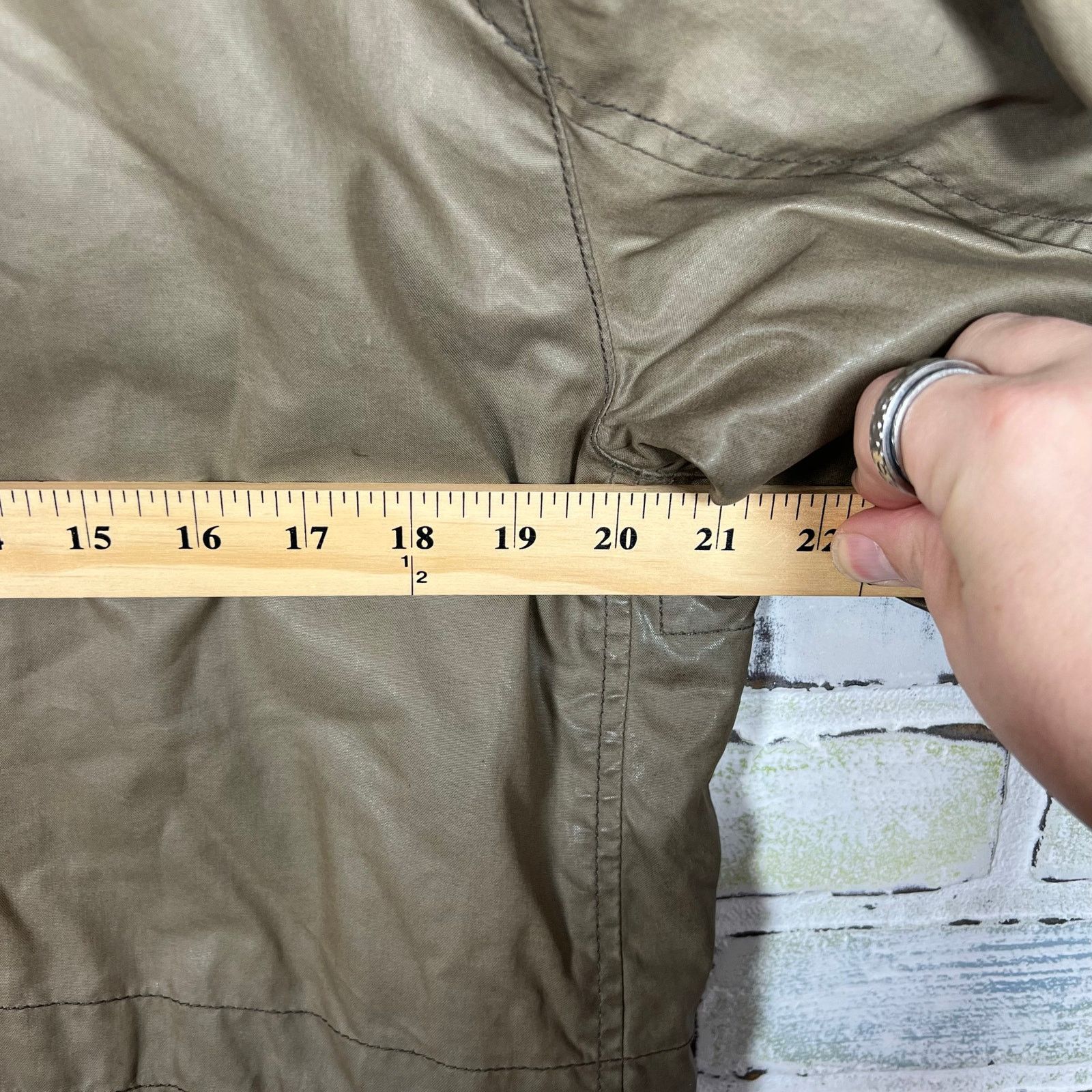 Coach Coach Brown Waxed Field Hooded Jacket Medium 21x30 Preowned Size US M / EU 48-50 / 2 - 10 Thumbnail