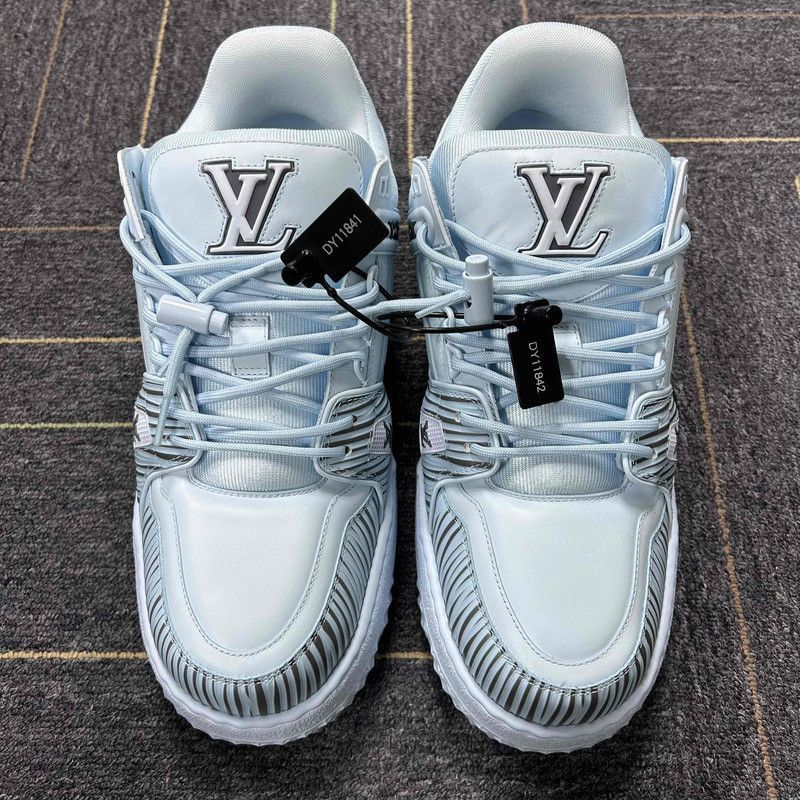 Louis Vuitton Louis Vuitton Blue Low-Top Trainer Sneakers -2508 Size US 9.5 / EU 42-43 - 2 Thumbnail