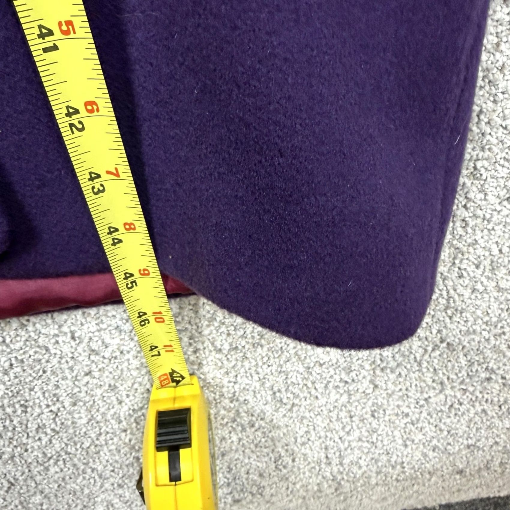 Vintage VINTAGE Jacqueline Ferrar Coat Womens XL Purple 80s 90s Overcoat Wool Mob Wife Grandmacore USA Made Size XL / US 12-14 / IT 48-50 - 4 Thumbnail