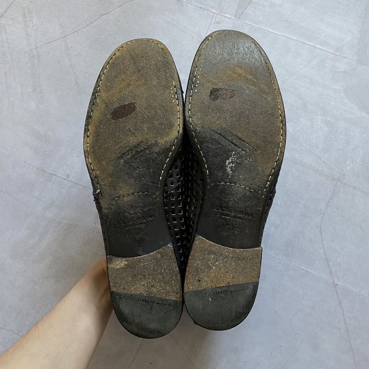 Dolce & Gabbana Archive Vintage Dolce Gabbana Leather Avant-Garde Shoes Size US 11 / EU 44 - 7 Thumbnail