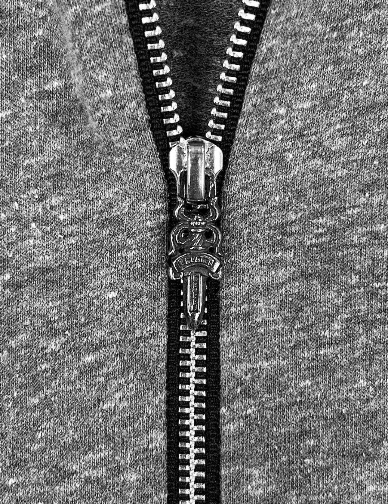 Chrome Hearts Chrome Hearts 'Cross' Graphic Dagger Full-Zip Grey Hoodie Size XL / US 12-14 / IT 48-50 - 4 Thumbnail