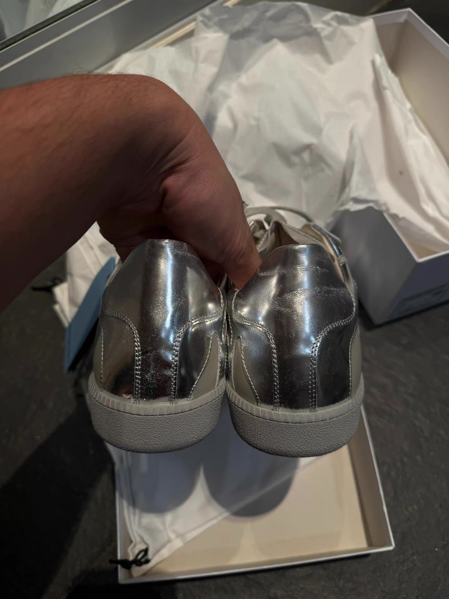 Namacheko NAMACHEKO 22AW Silver German Army Trainers Q16 Size US 8.5 / EU 41-42 - 1 Thumbnail