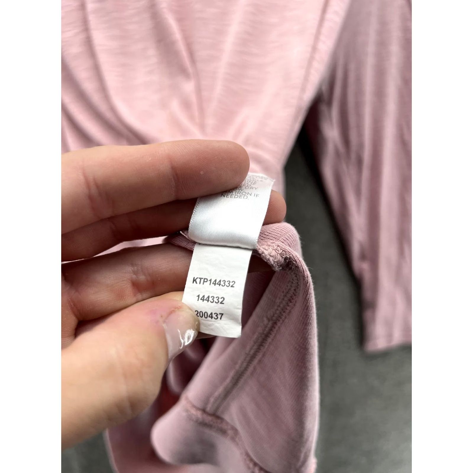 J. Jill J. Jill Shirt Womens Medium Pink Crew Neck 3/4 Sleeve Pima Cotton Jersey Top Size M / US 6-8 / IT 42-44 - 6 Thumbnail