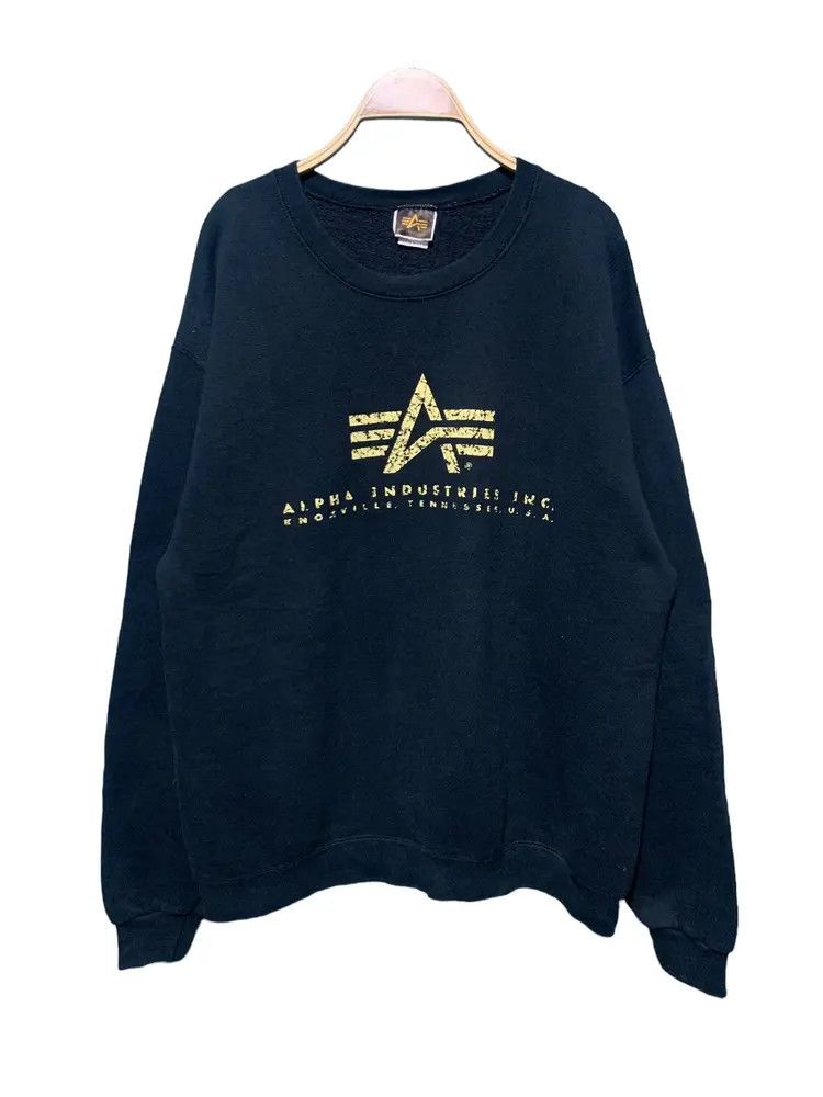 Alpha Industries Vintage Alpha industries baggy sweatshirt Size US L / EU 52-54 / 3 - 2 Thumbnail