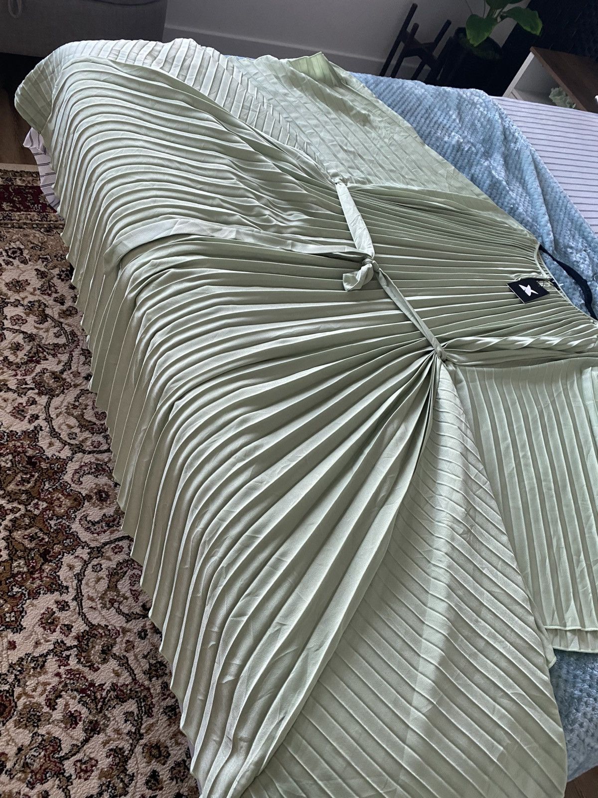 Other X plus wear NWT Green Pleated Maxi Kaftan Onesize Dress Size ONE SIZE - 7 Thumbnail