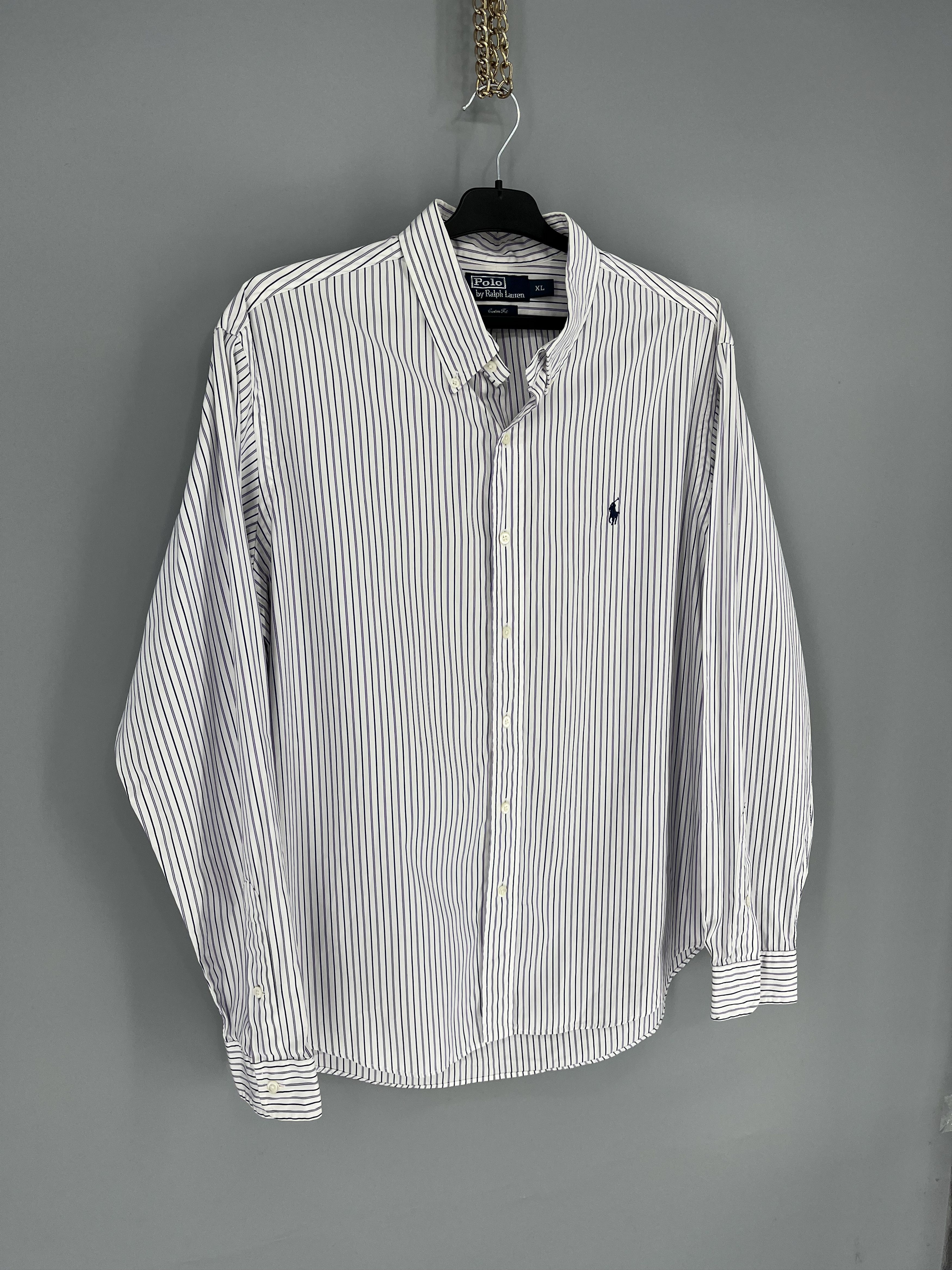 Ralph Lauren Vintage striped shirt polo Ralph Lauren size XL rare Size US XL / EU 56 / 4 - 2 Thumbnail
