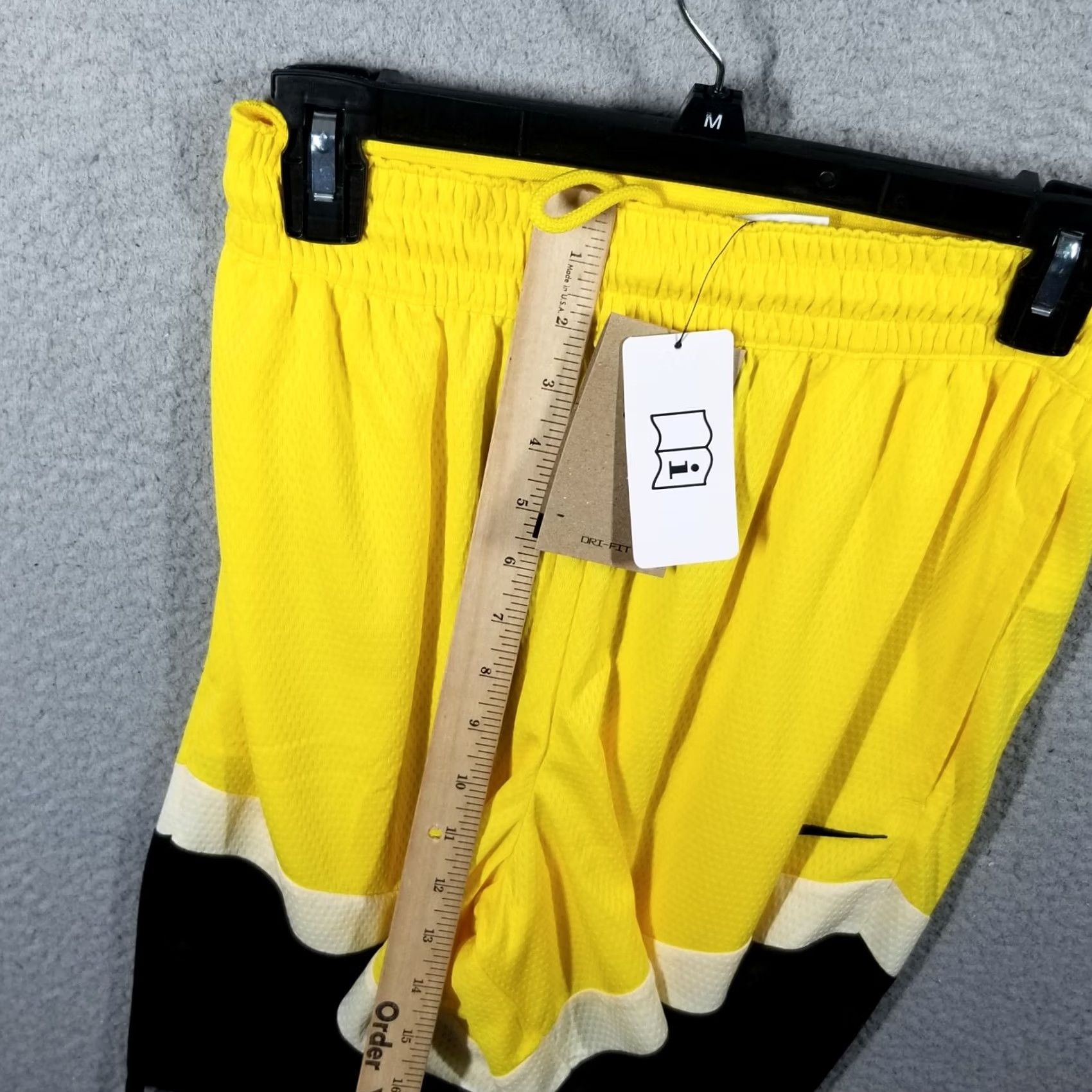 Nike Nike Dri-Fit Icon Shorts Basketball Adult S Black Gold DV9524-718 Loose Fit 8" Size US 29 - 6 Thumbnail