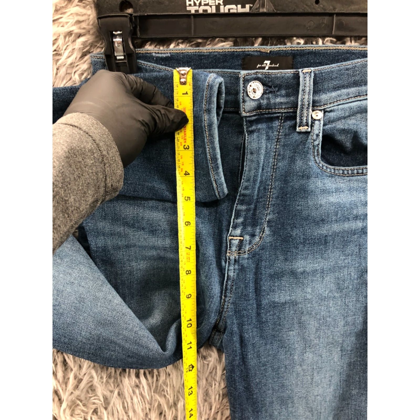 7 For All Mankind 7 For All Mankind The High Waist Ankle Skinny Jeans Womens Blue Size 25 Regular Waist 25 Inseam 25 Denim Cotton Jeans Color Blue Size 42" / US 20 - 4 Thumbnail
