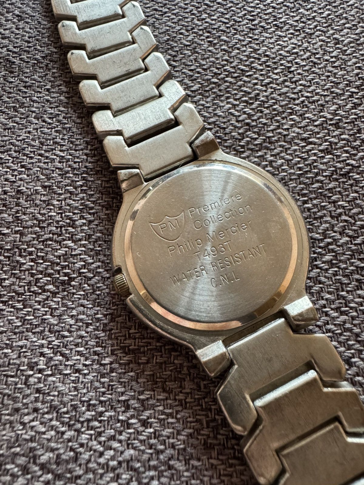 Vintage Vintage Philip Mercier Quartz T493T Stainless Steel Watch Size ONE SIZE - 9 Thumbnail