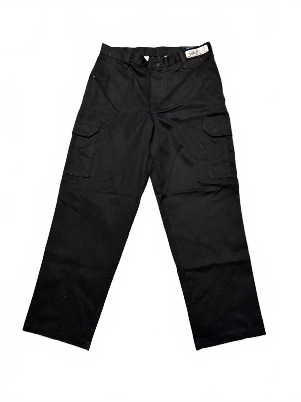 Designer Men's Black Cargo Pants - Durable Utility Trousers Size US 32 / EU 48 - 3 Thumbnail