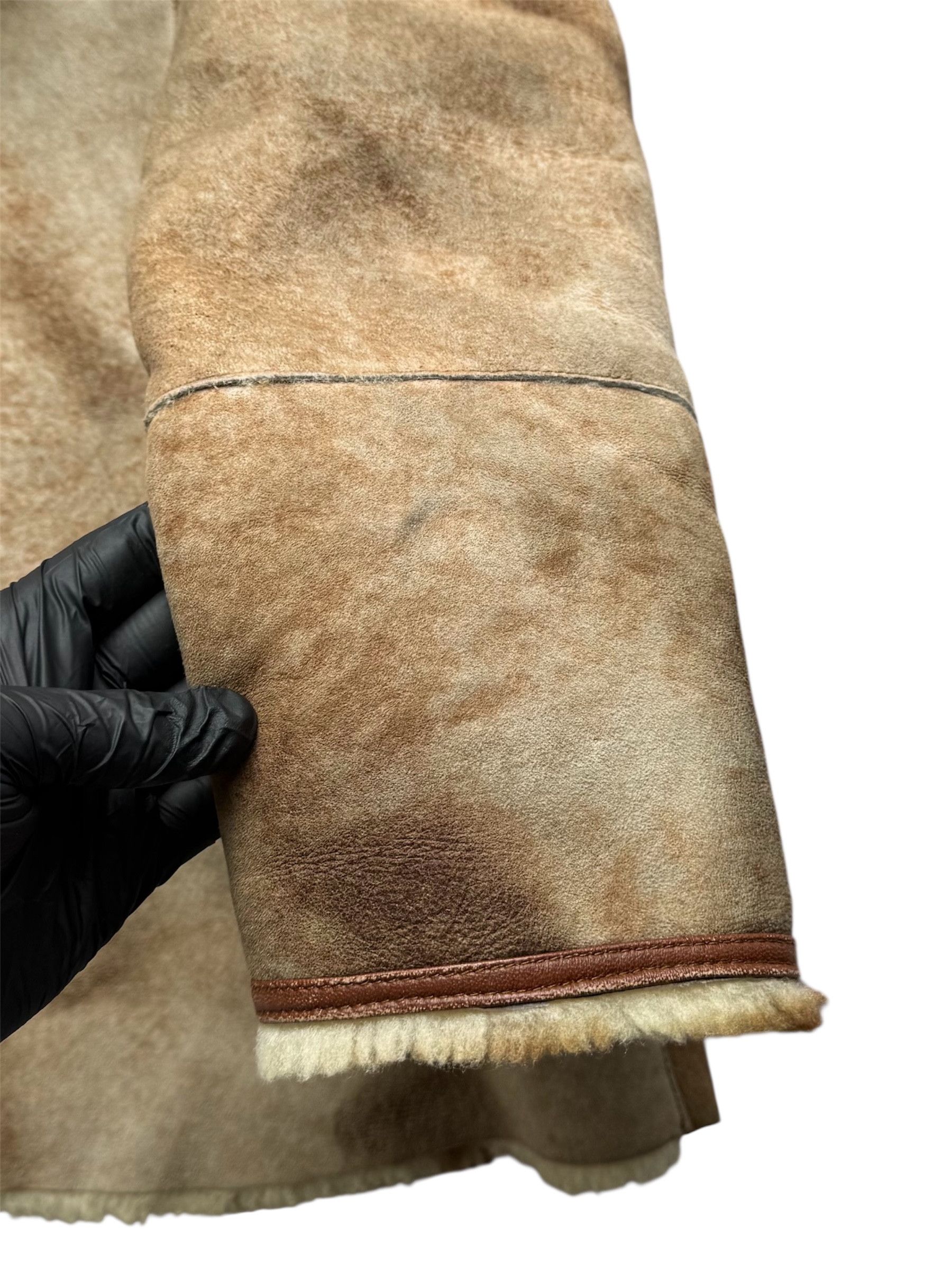 Vintage Real Sheepskin Coat From The 90's(V375) Size S / US 4 / IT 40 - 8 Thumbnail