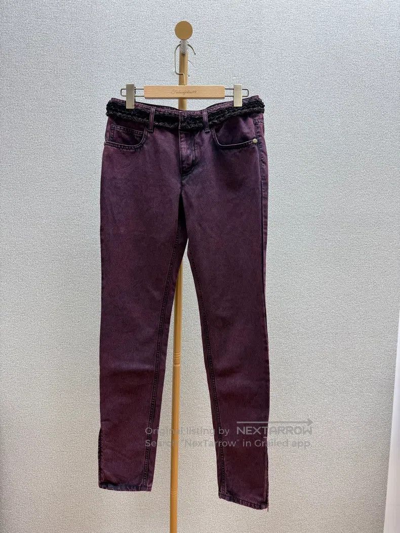 Chanel Chanel Purple-red jeans Size 25" / US 0 / IT 36 - 1 Thumbnail