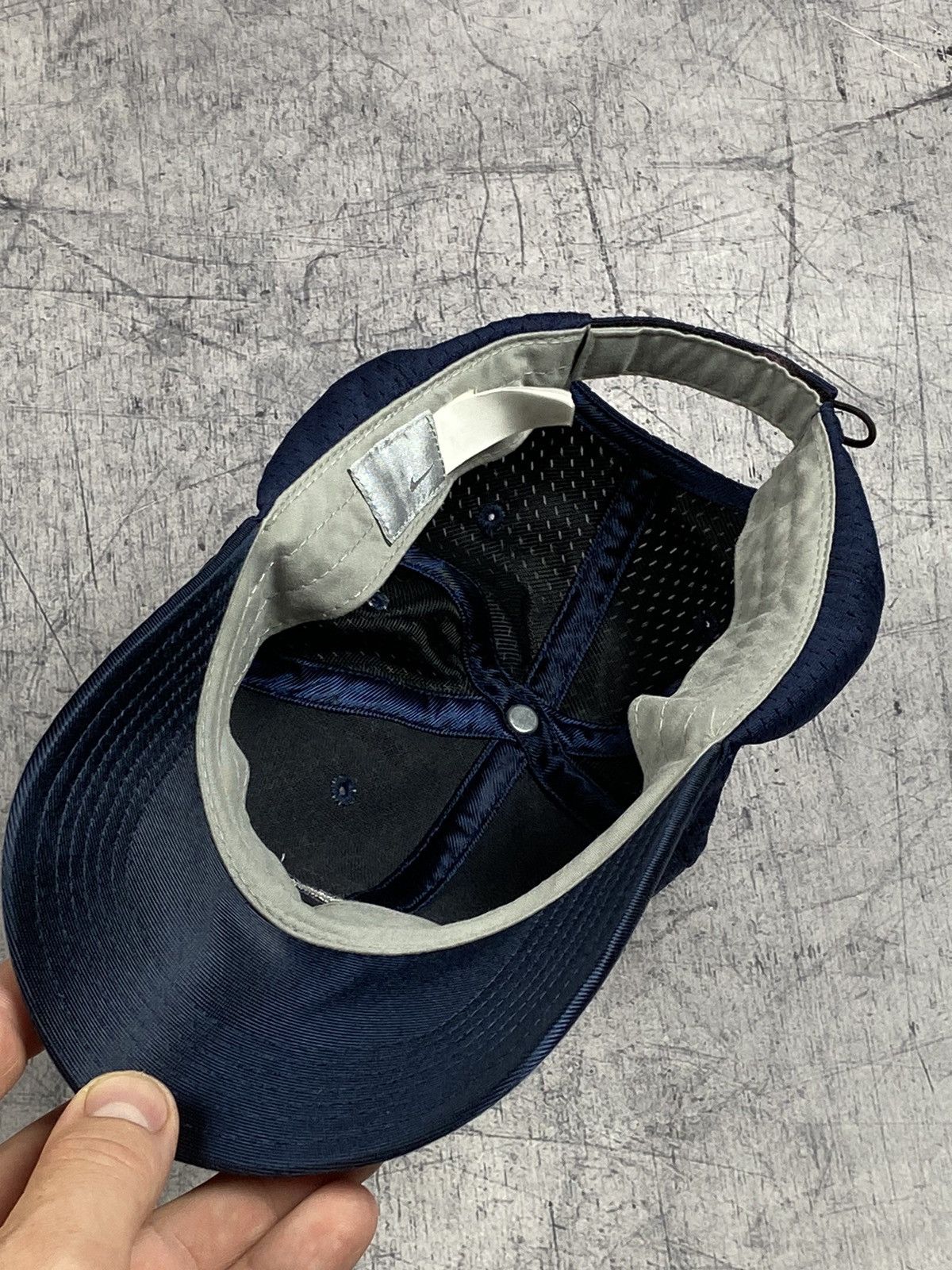 Nike × Vintage Vintage Nike Just Do It Center Logo y2k Drill Cap Size ONE SIZE - 8 Thumbnail