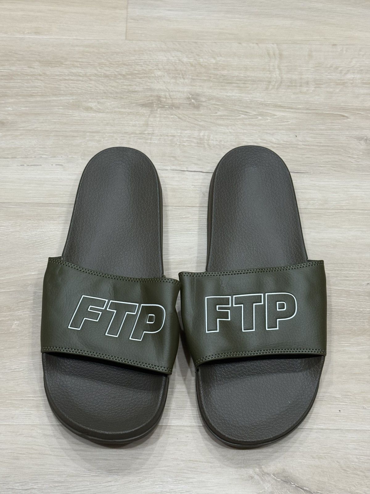 Fuck The Population FTP Outline Logo Slides Size US 11 / EU 44 - 1 Thumbnail