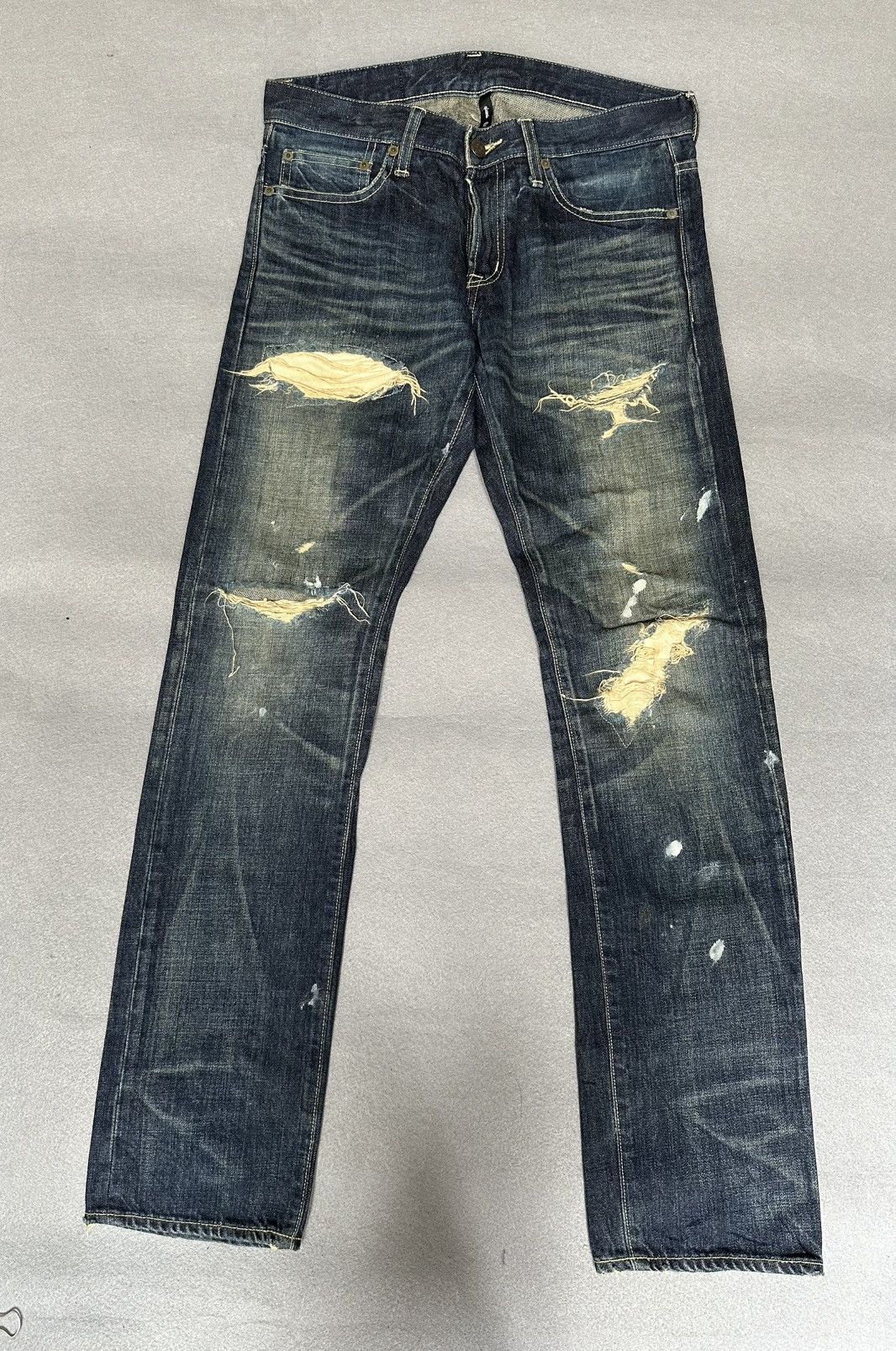 Japanese Brand Glamb Tokyo Japan Distressed Denim Size US 31 - 1 Thumbnail