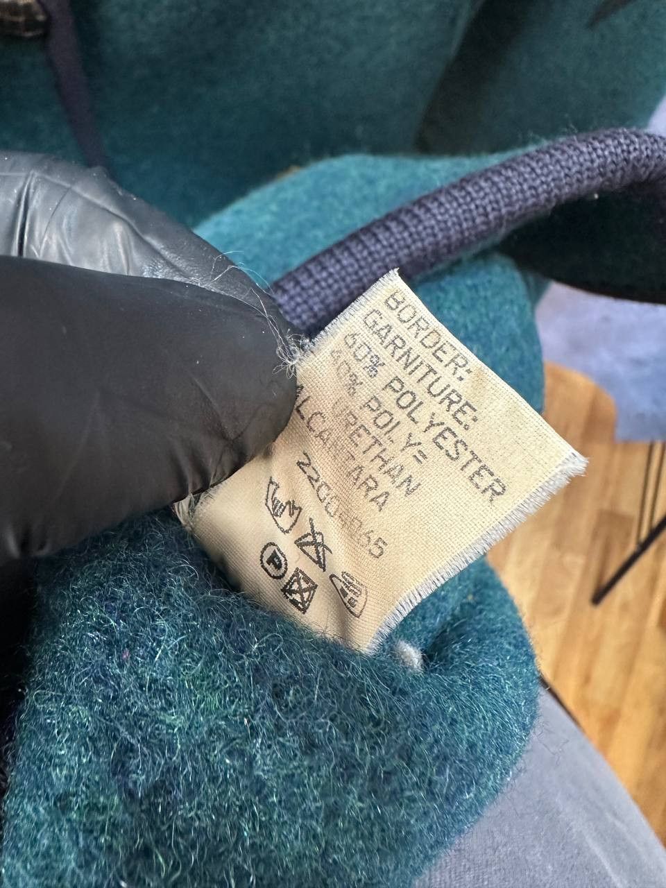 Designer × Kurt Geiger × Vintage Geiger Austria Boiled Wool Jacket Green Black Vintage Size M / US 6-8 / IT 42-44 - 18 Thumbnail