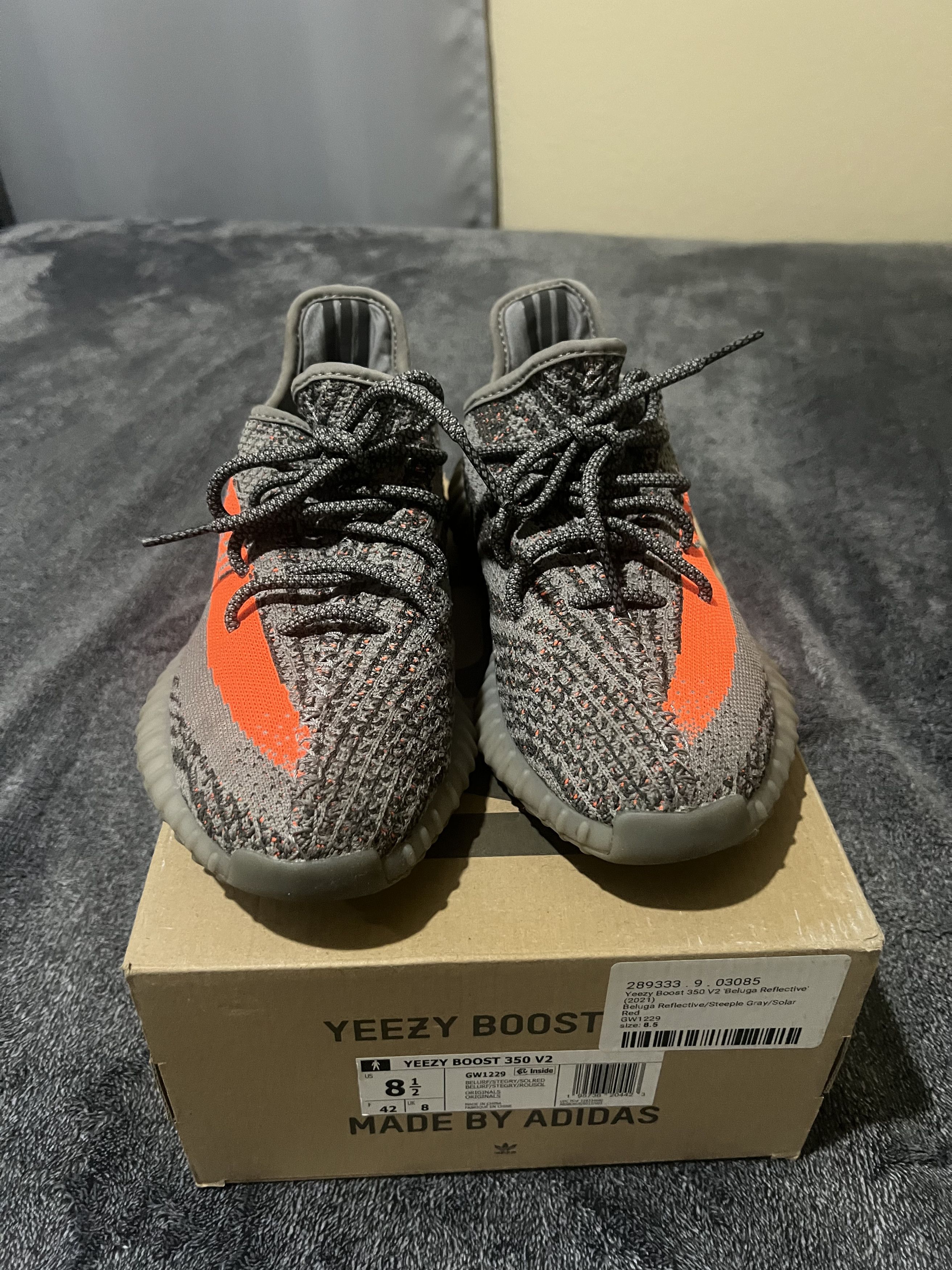 Adidas MENS Yeezy Boost 350 V2 Beluga Reflective Size US 8.5 / EU 41-42 - 2 Thumbnail