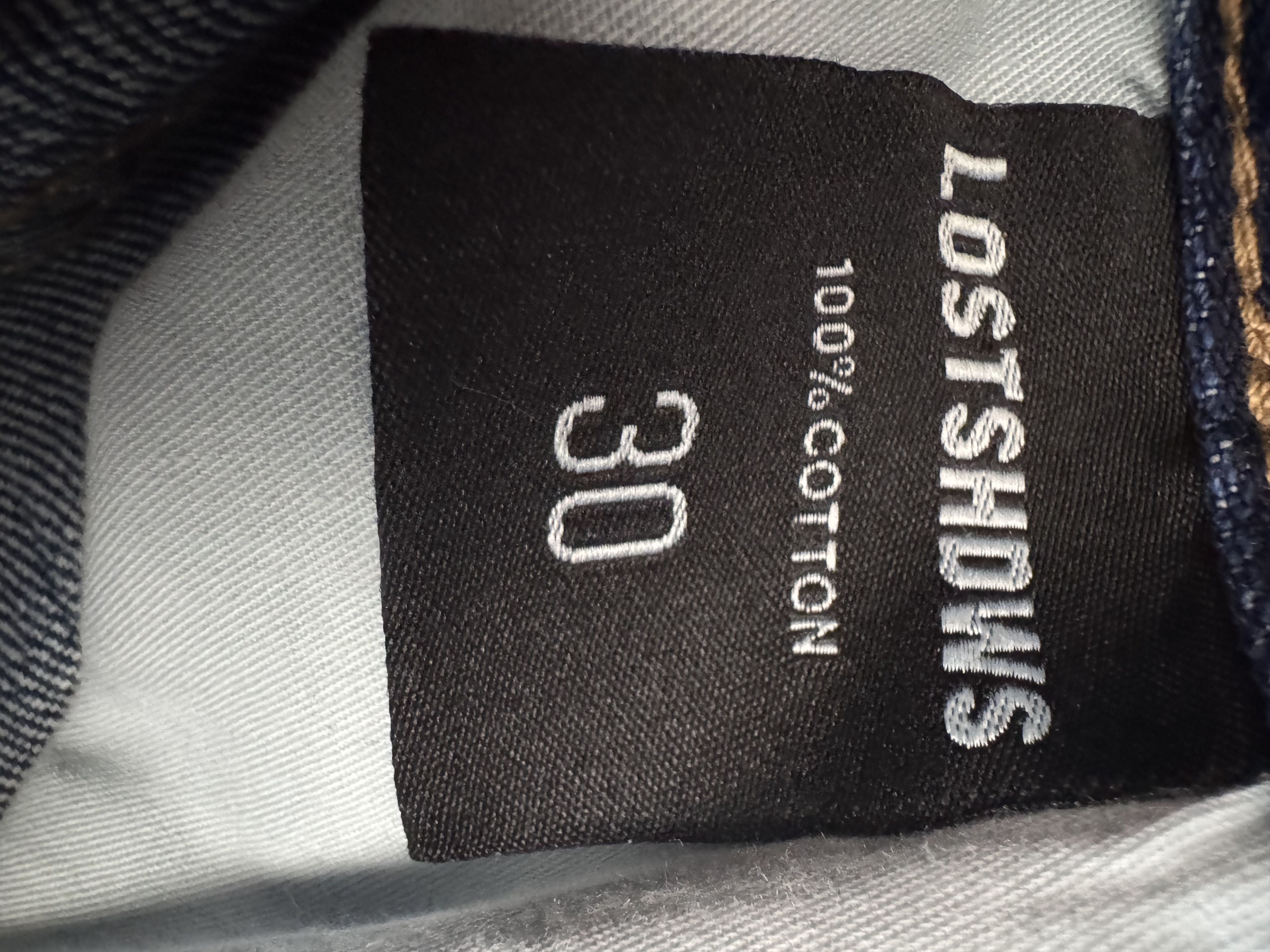LOSTSHDWS LOSTSHDWS Emboss Baggy Denim "Black" Size US 30 / EU 46 - 5 Thumbnail