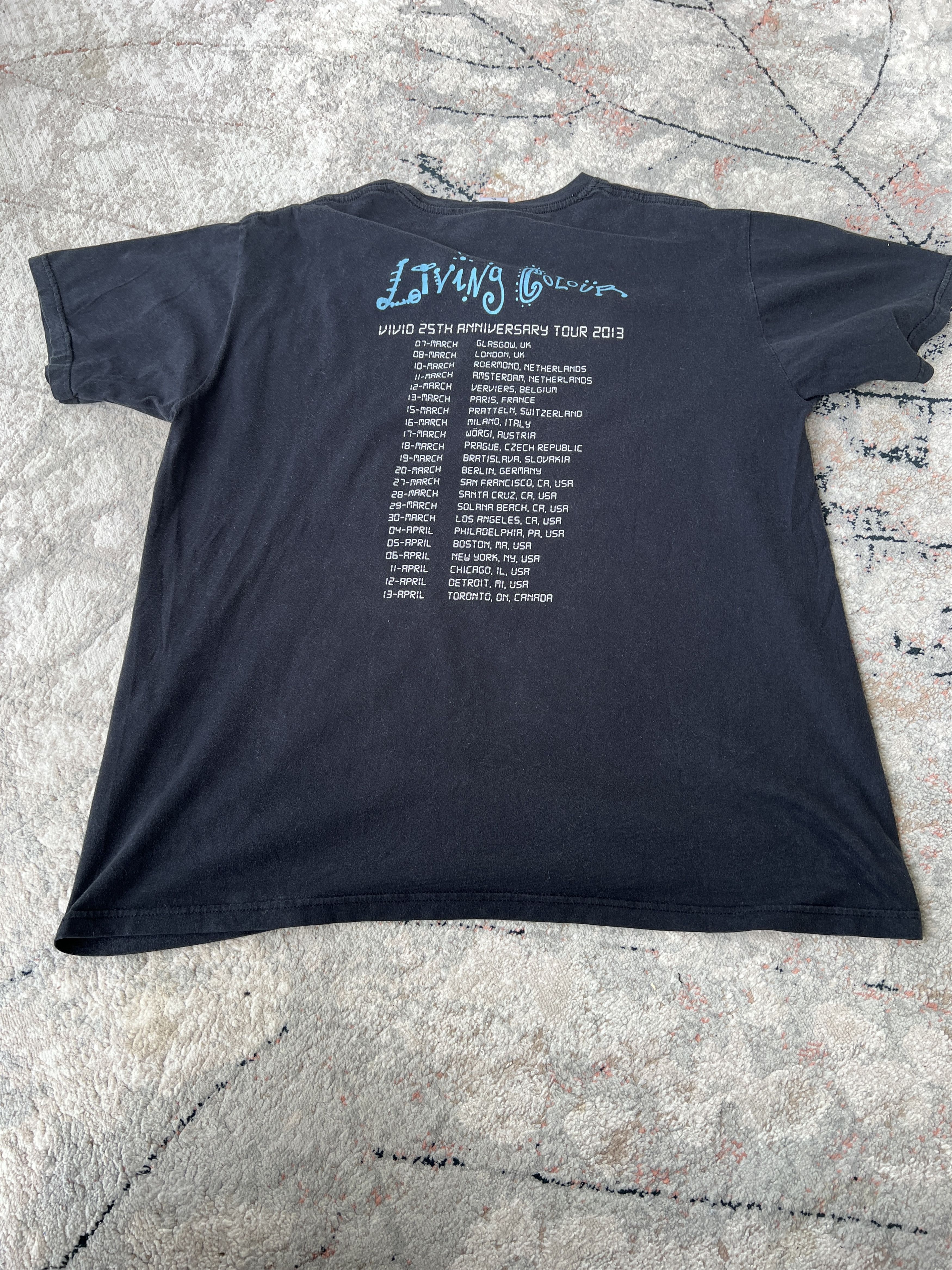 Band Tees Living Colour Vivid 25th Anniversary Tour Tee Size US XL / EU 56 / 4 - 5 Thumbnail