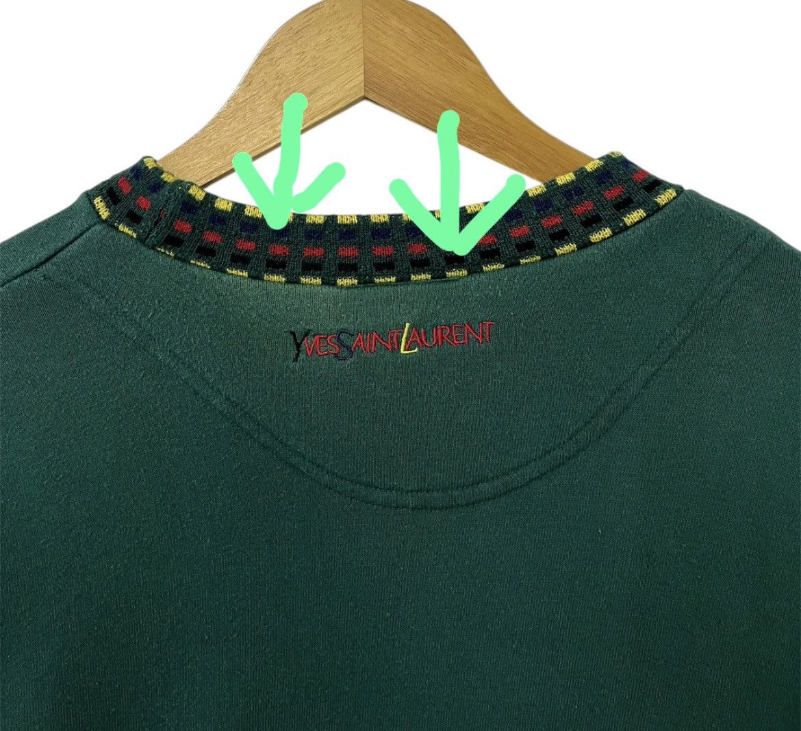 Yves Saint Laurent VINTAGE YVES SAINT LAURENT YSL EMBROIDERY LOGO SWEATSHIRT Size US M / EU 48-50 / 2 - 9 Thumbnail
