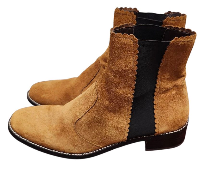 See by Chloe See By Chloe Tan Suede Ankle Size 41 US 10 Scalloped Trim Size US 10 / IT 40 - 5 Thumbnail