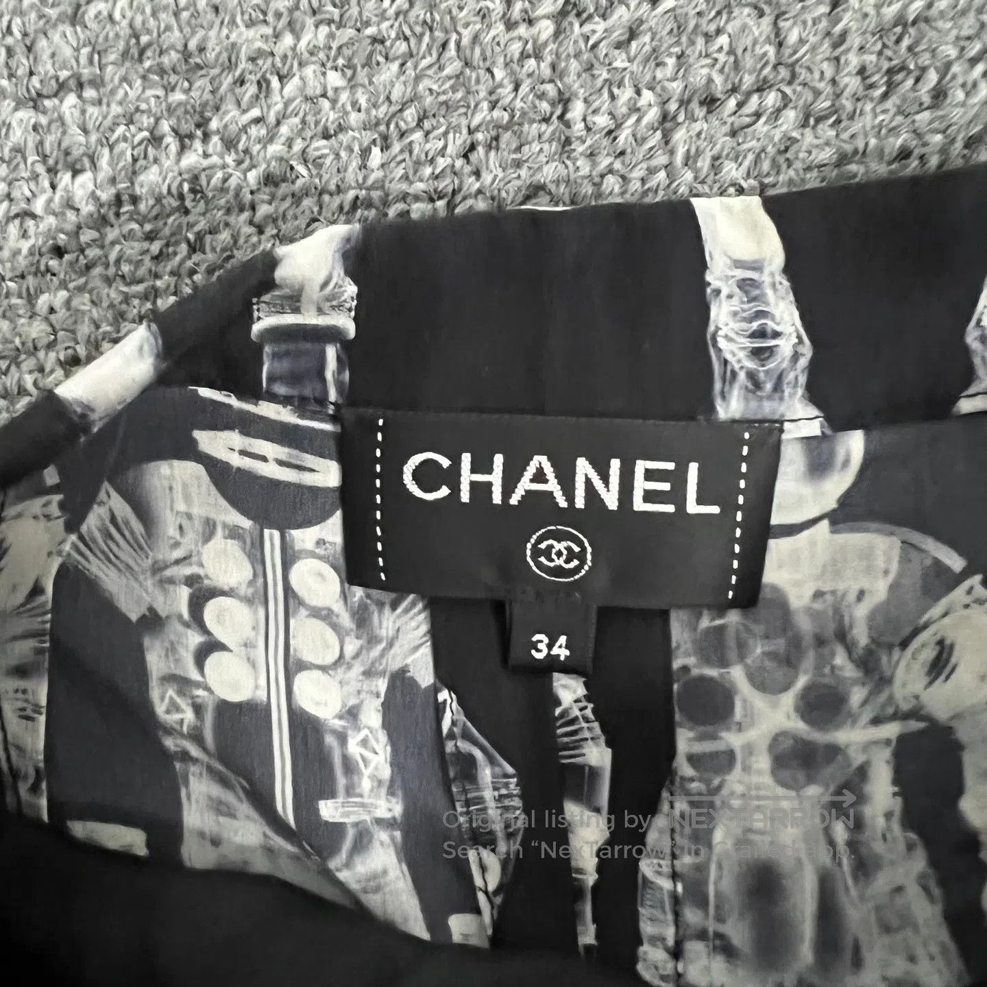 Chanel Chanel size 34 Stylish robot-inspired silk wide-leg pants a Size 26" / US 2 / IT 38 - 6 Thumbnail