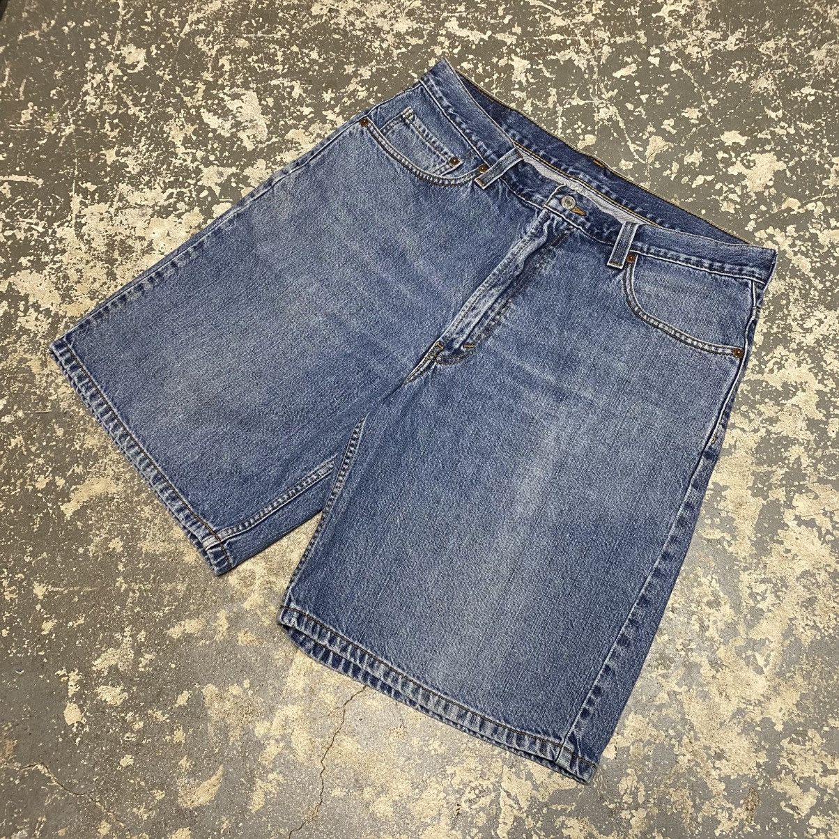 Levi's × Vintage Vintage Levi’s 550 Blue Denim Jean Shorts Jorts Y2K Size US 35 - 6 Thumbnail
