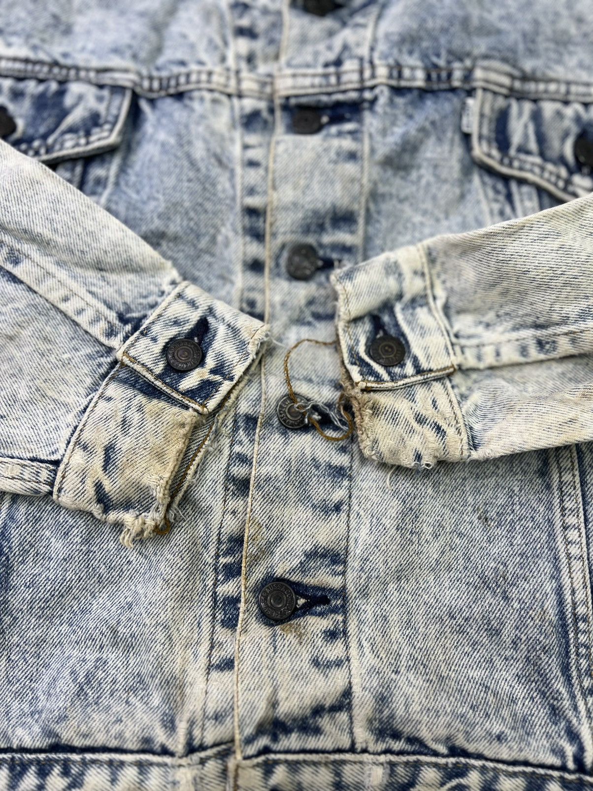 Levi's Vintage Clothing Vintage 1990s Levi’s Acid Wash Denim Trucker Jacket USA Size US M / EU 48-50 / 2 - 5 Thumbnail